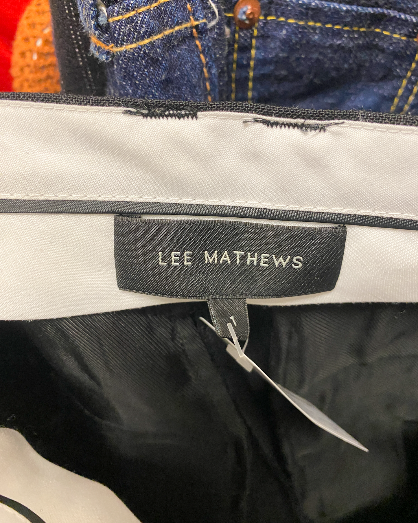 Size S | Lee Matthews Light Wool Pleat Front Pants,