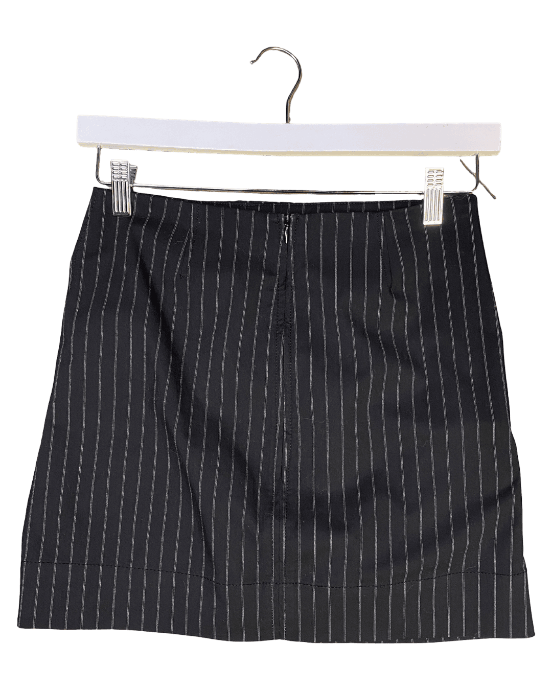 Size XS | Ganni Ruched Pinstripe Mini Skirt