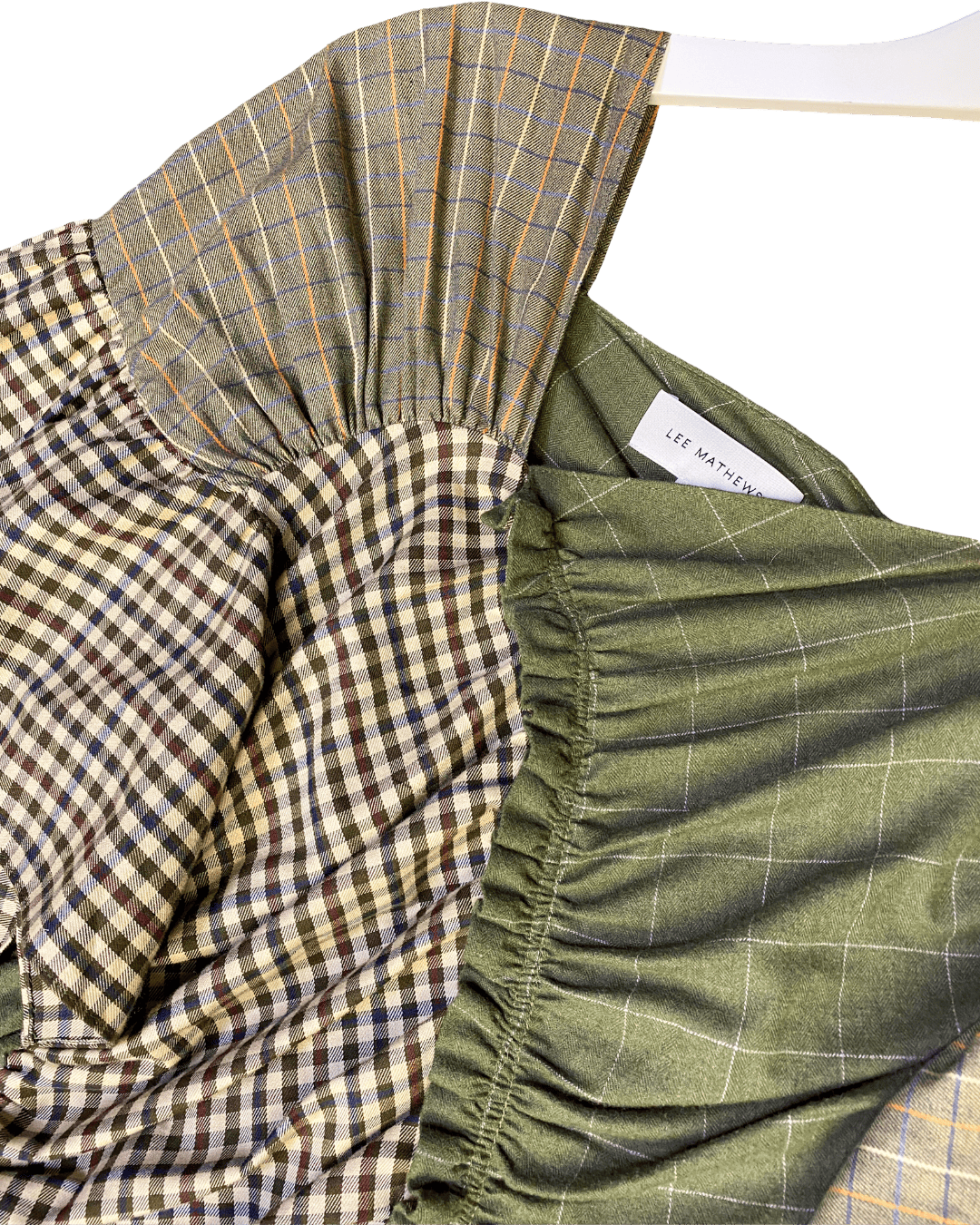 Size 2 (M) | Lee Mathews Gathered Plaid Top