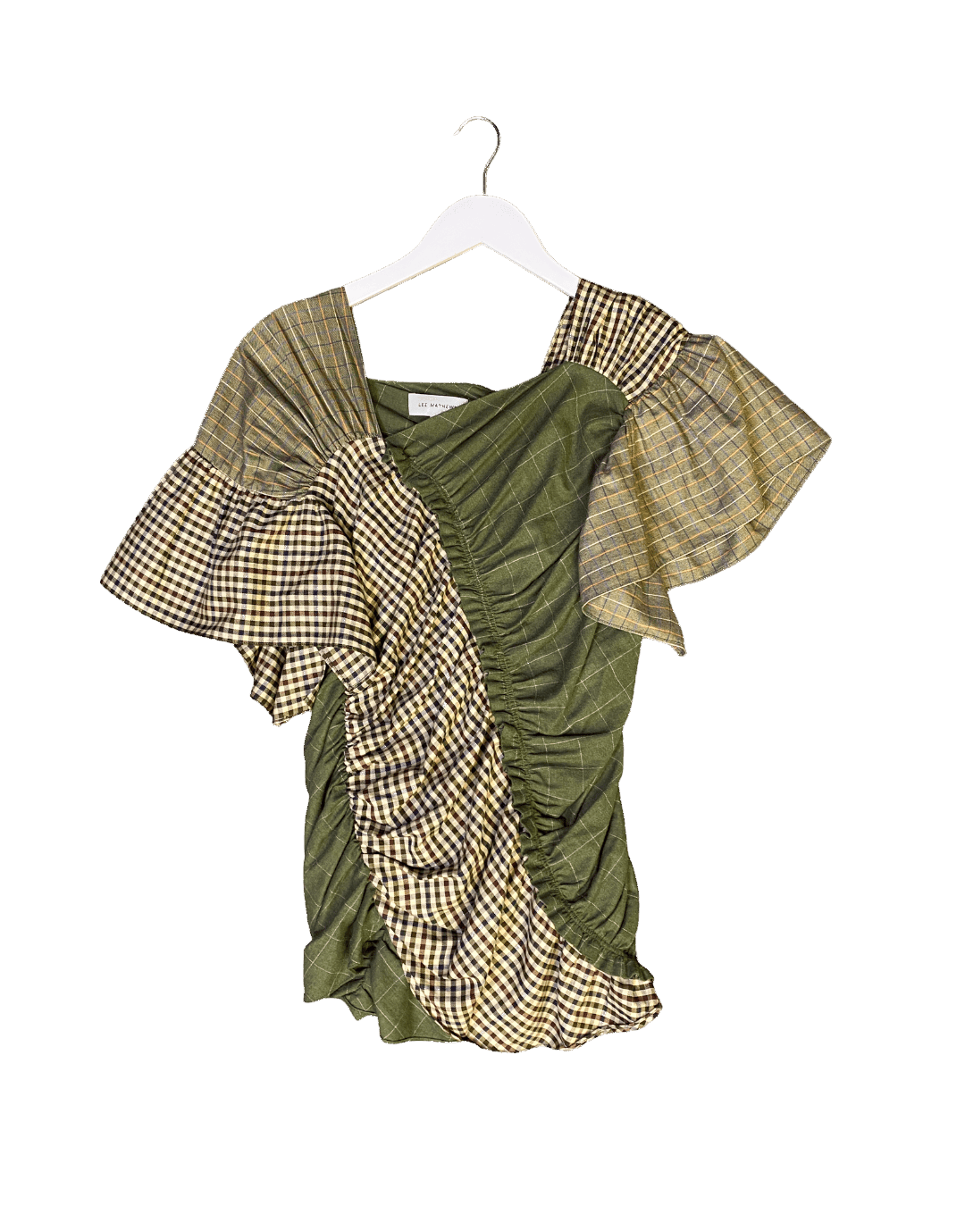 Size 2 (M) | Lee Mathews Gathered Plaid Top