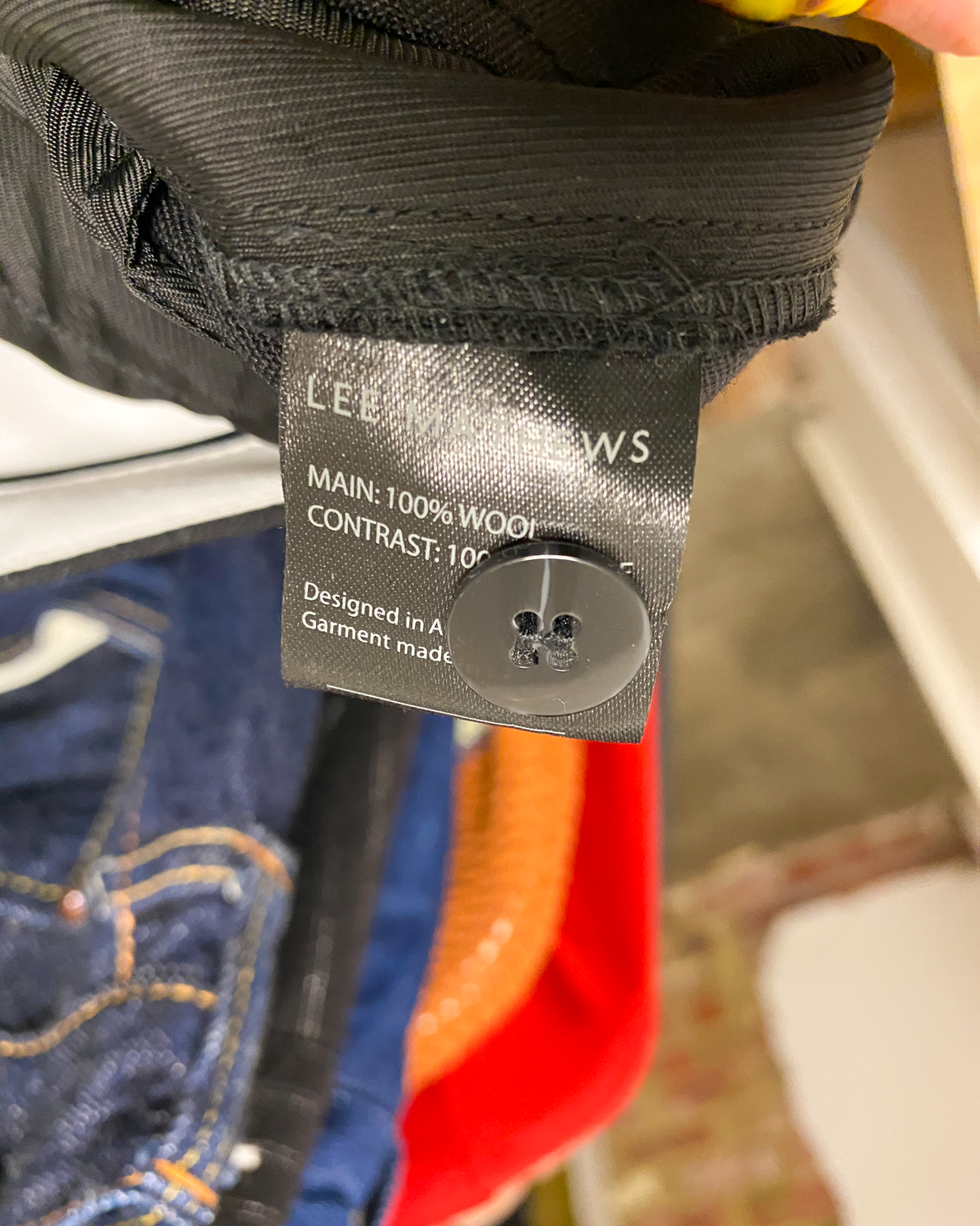 Size S | Lee Matthews Light Wool Pleat Front Pants,