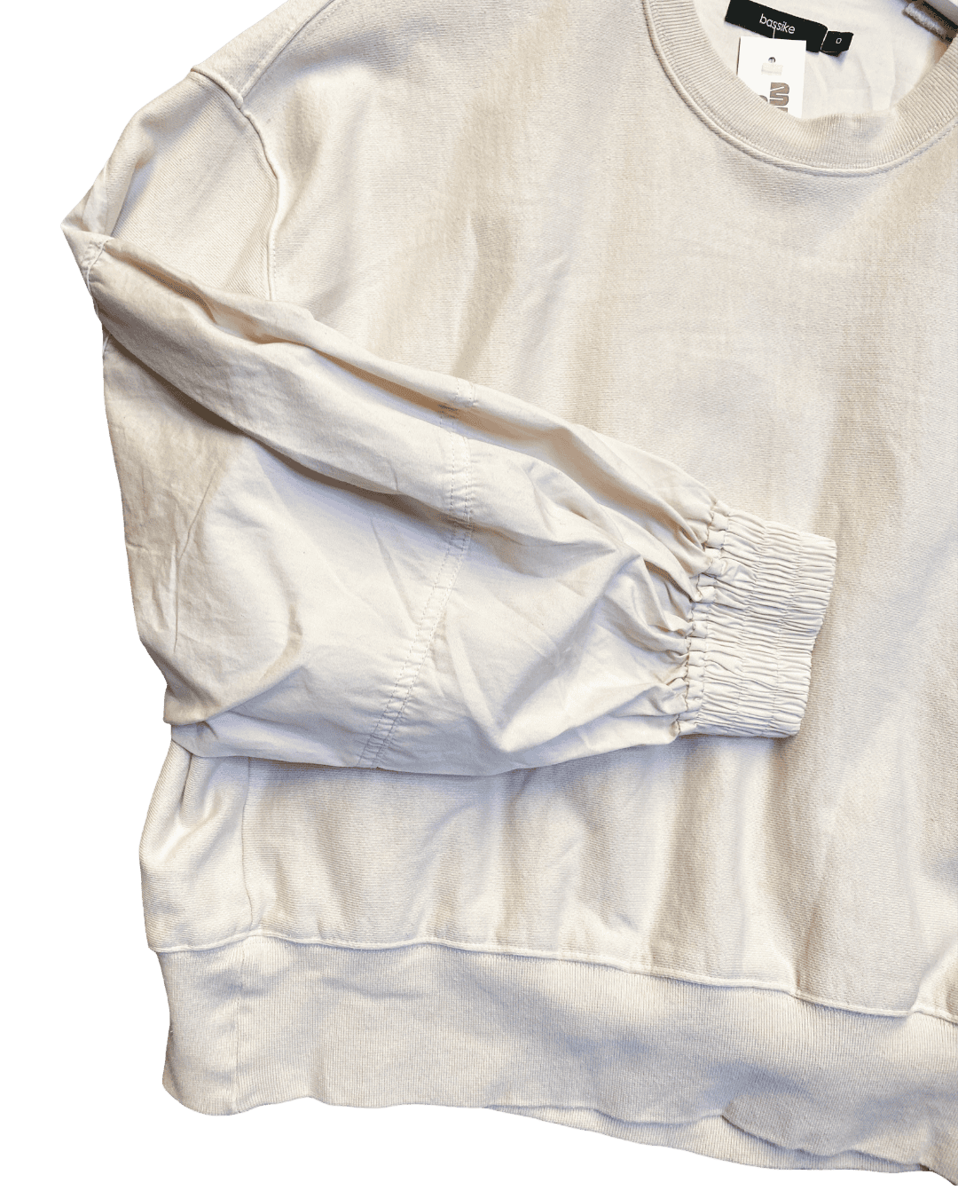 Size 0 (XS) | Bassike Multi Cotton Sweatshirt