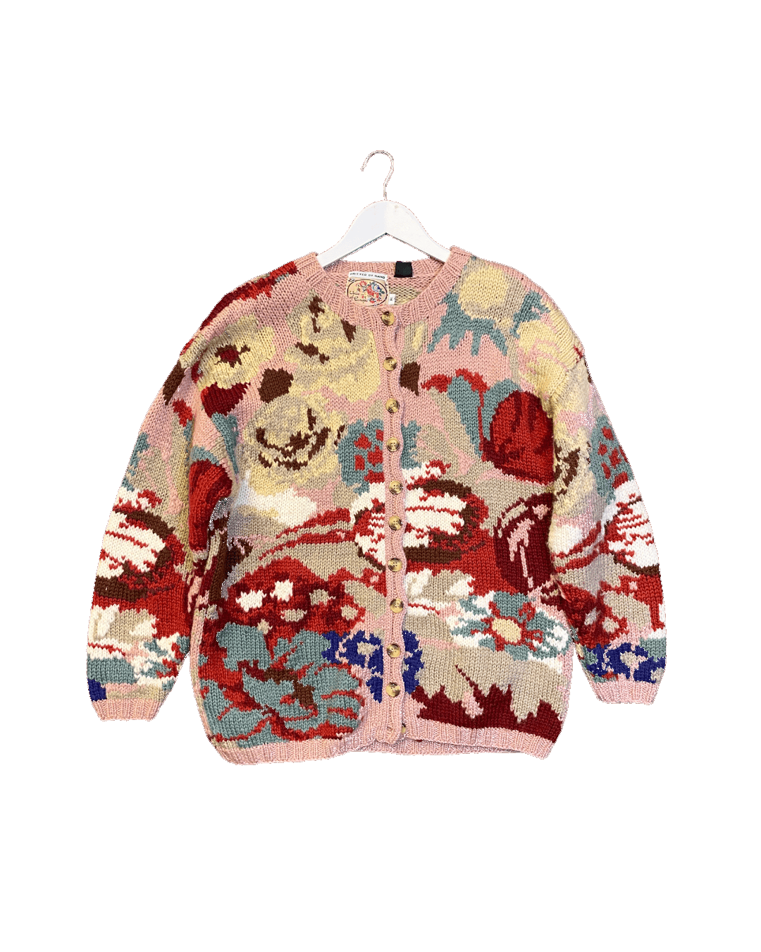 Size M | Voice of Europe Handknit Wool Cardigan