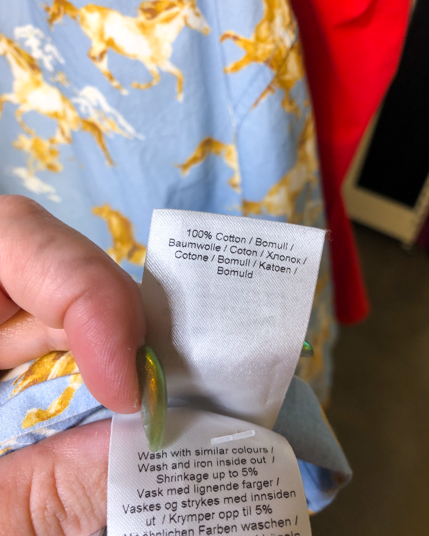 Size 44 (16) | Ganni Cotton Horse Shirt