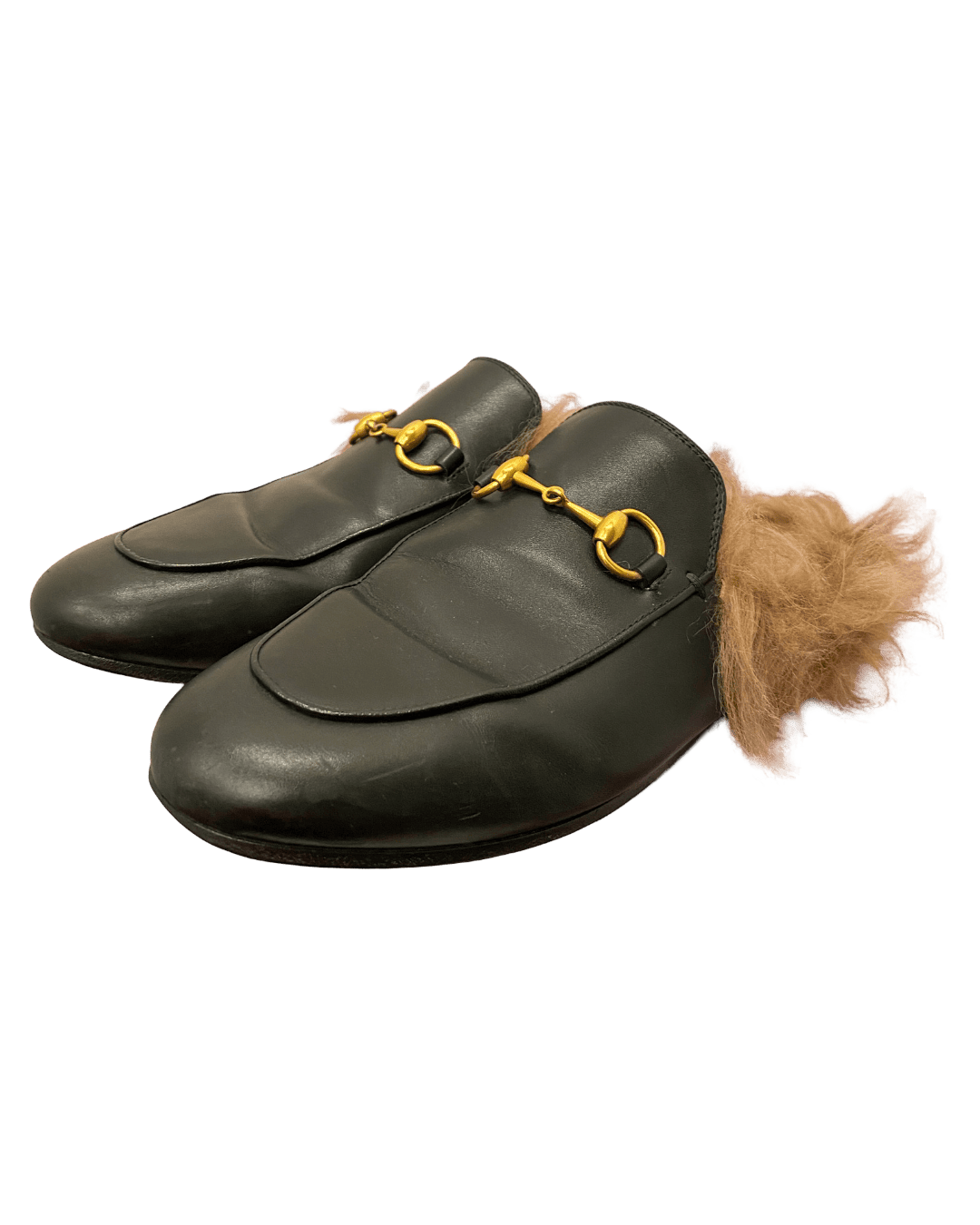 Size 37 | Gucci Fur Horsebit Mules