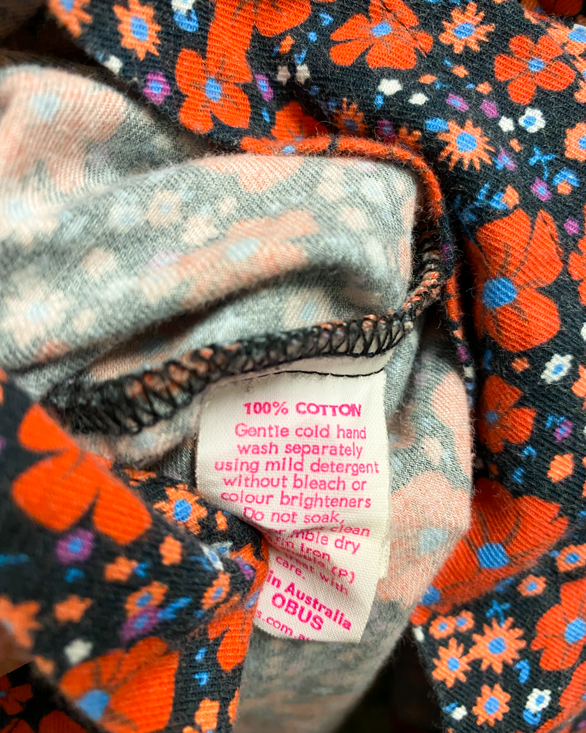 Size 14 | Obus Cotton Pussybow Poppy Top
