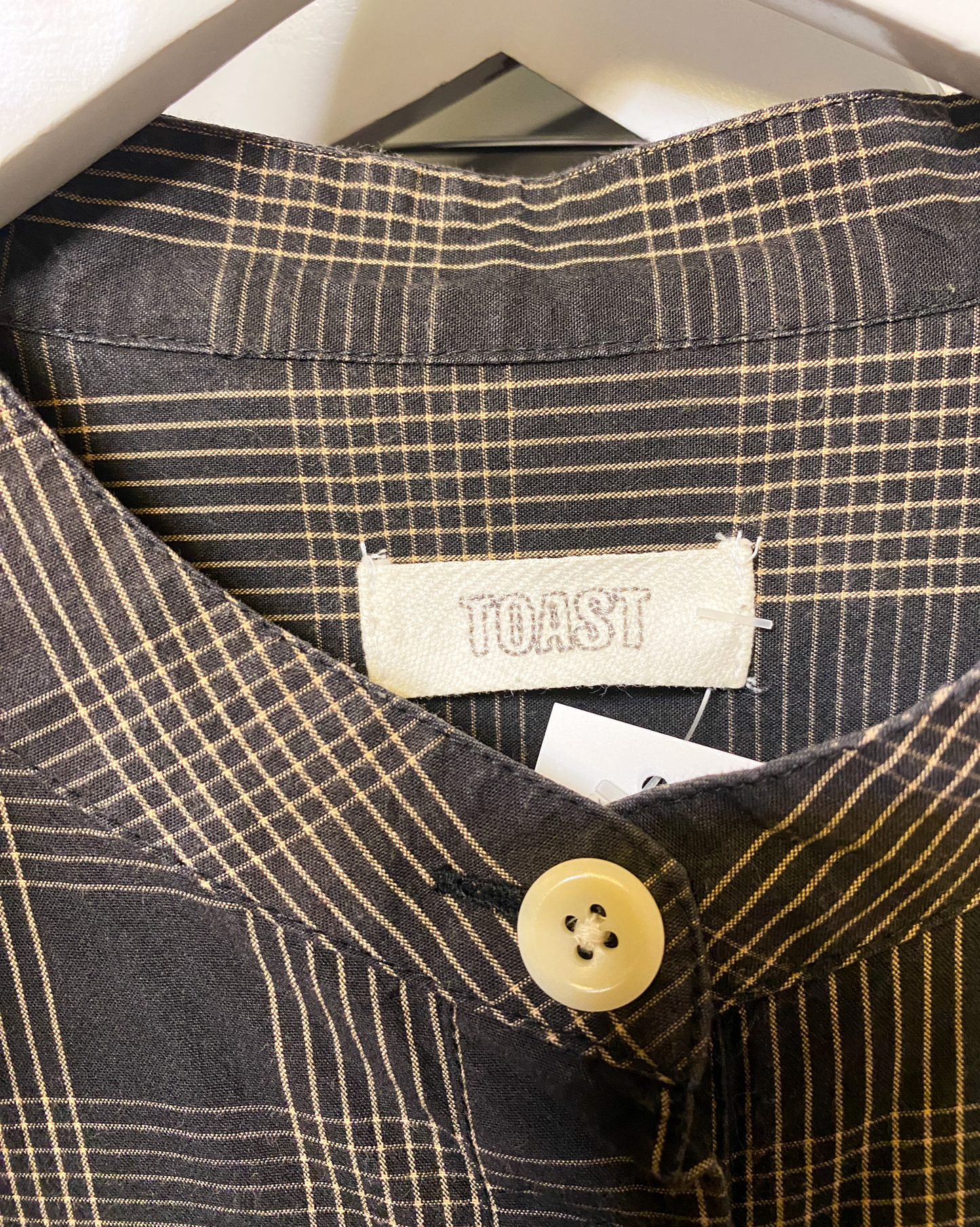 Size 14 | Toast Cotton Check Shirt Dress