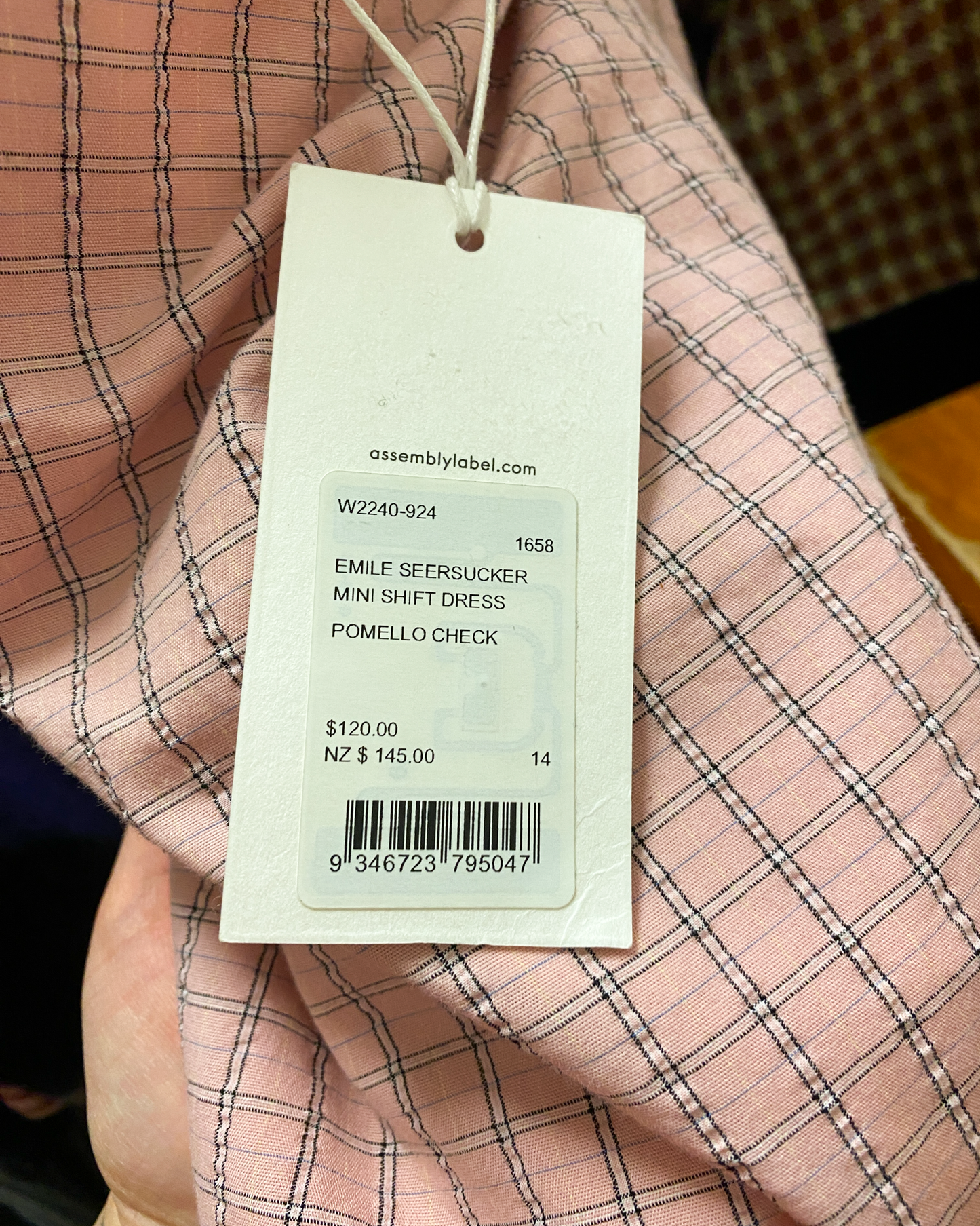 Size XL | Assembly Label Emile Mini Dress NWT