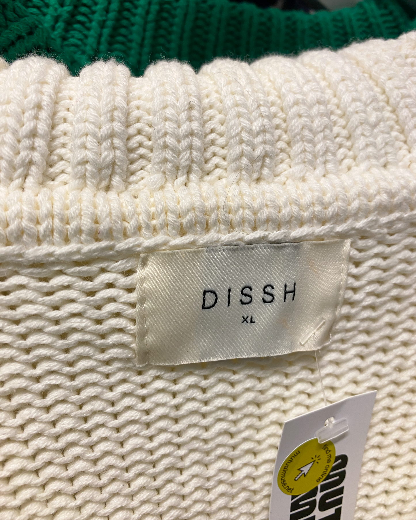 Size XL | Dissh Cotton Wide Collar Jumper