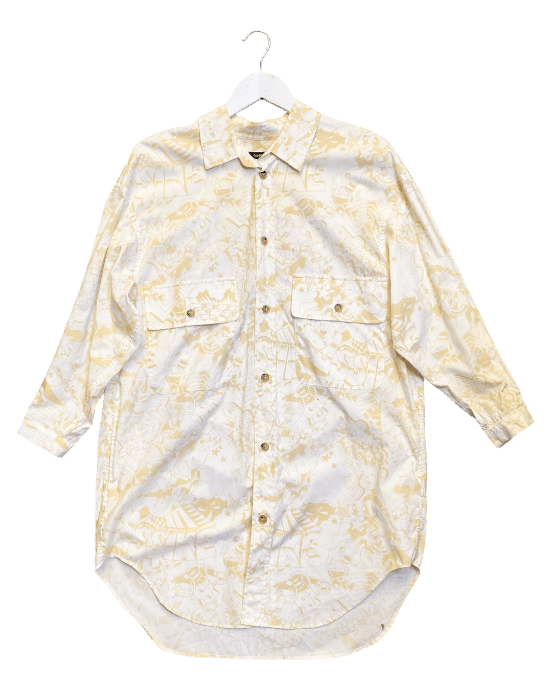 Size XXS | Bassike Print Cotton Shirt Dress