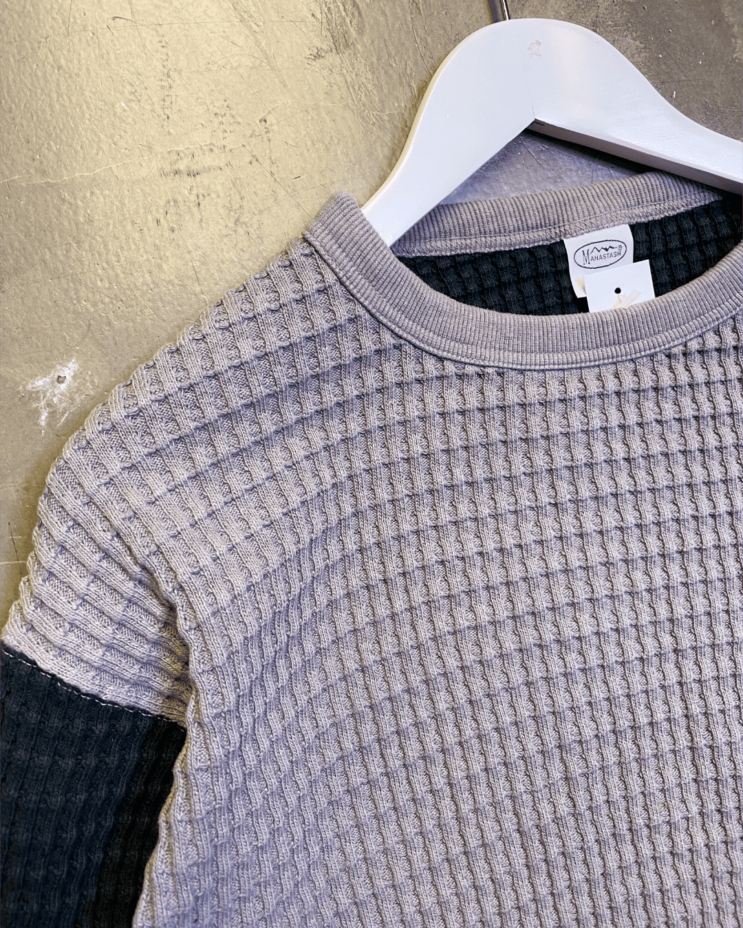 Size M | Manastash Cotton Waffle Knit Jumper