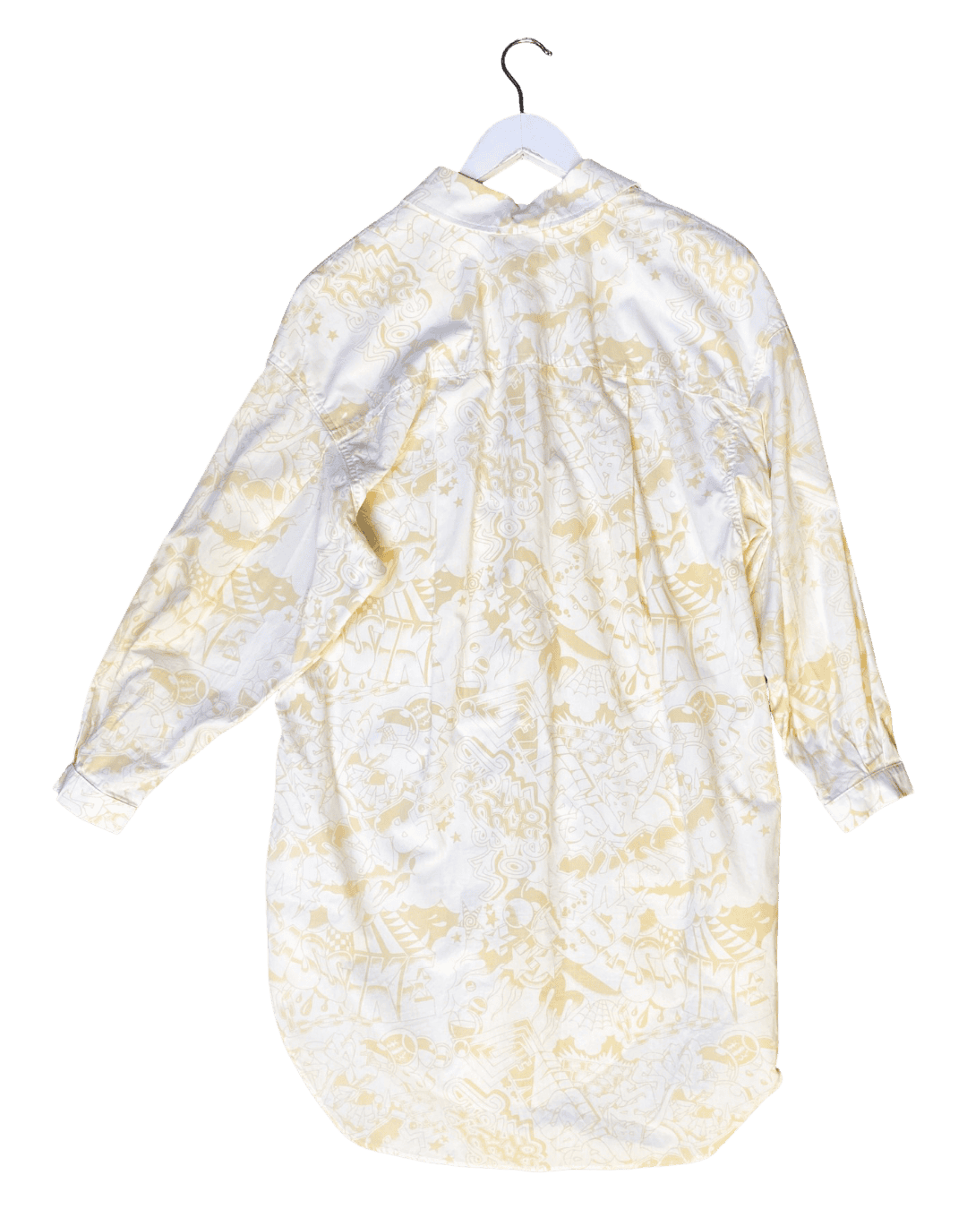 Size XXS | Bassike Print Cotton Shirt Dress