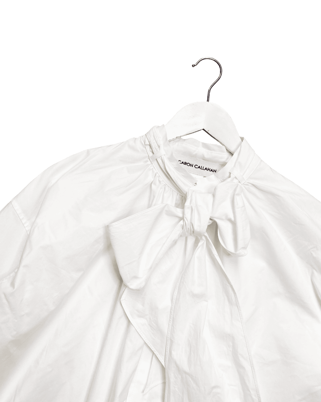 Size M | Caron Callahan Cotton Pussybow Shirt