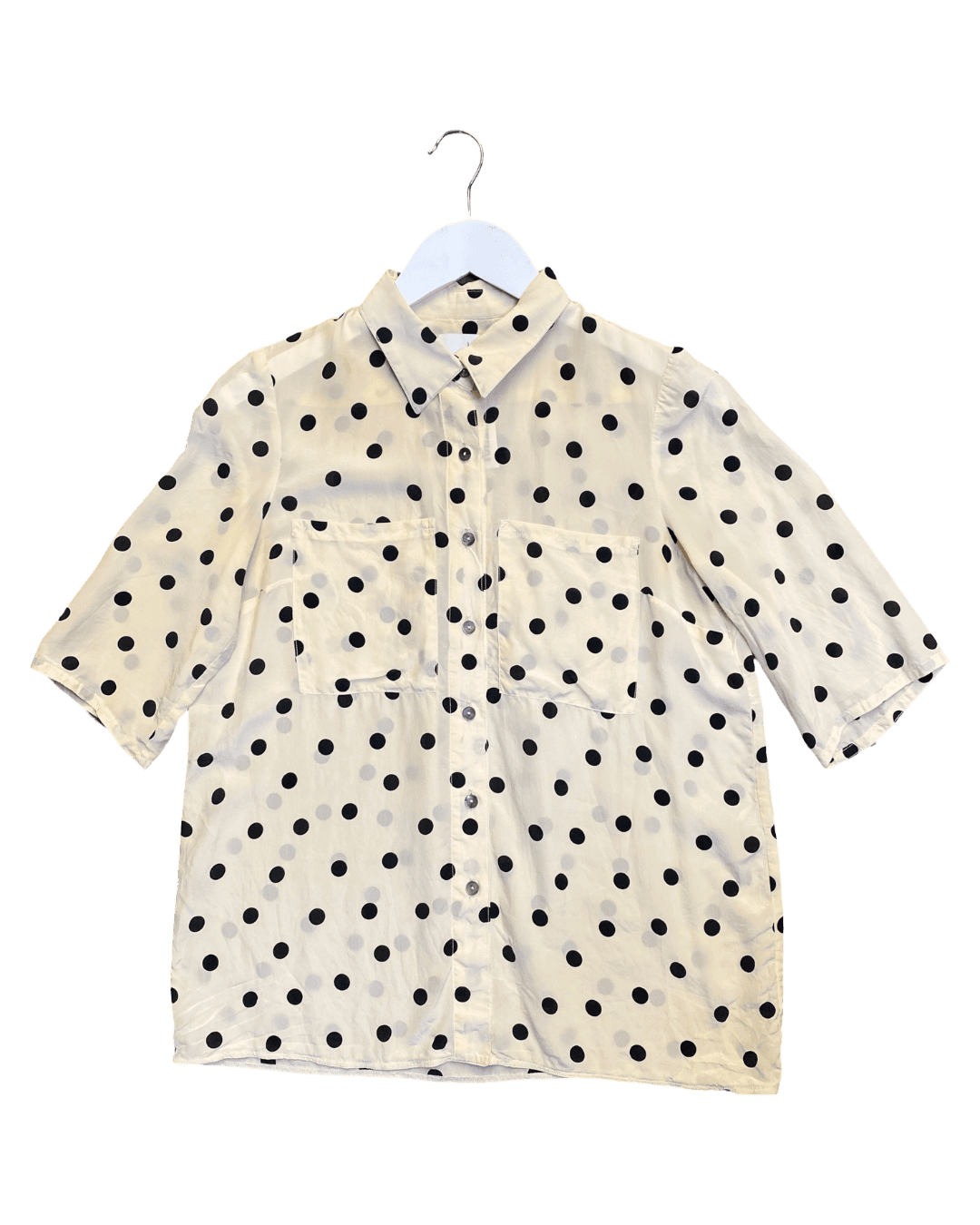 Size 10 | Lois Hazel Polka Dot Silk Shirt