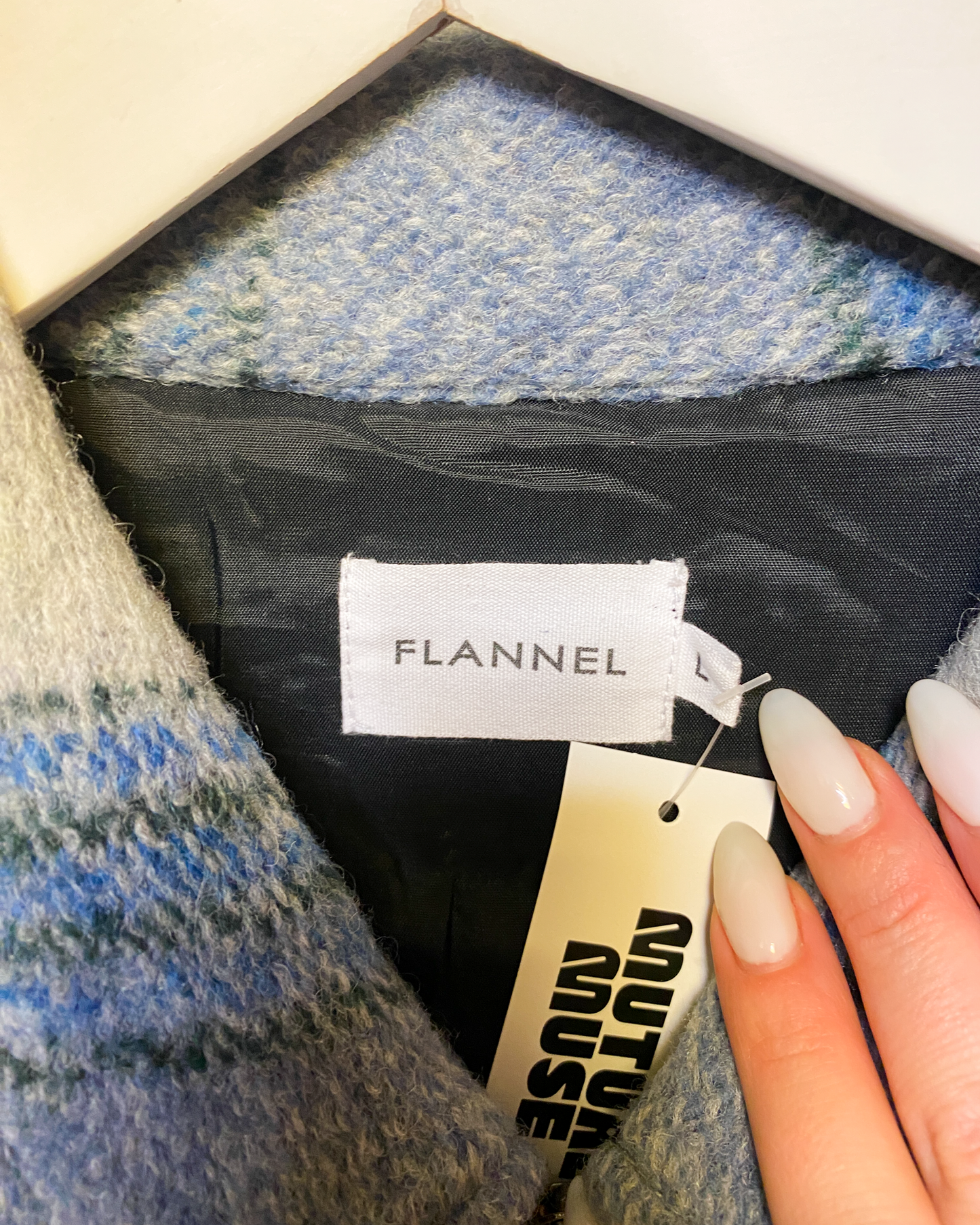 Size L | Flannel Wool Check Jacket