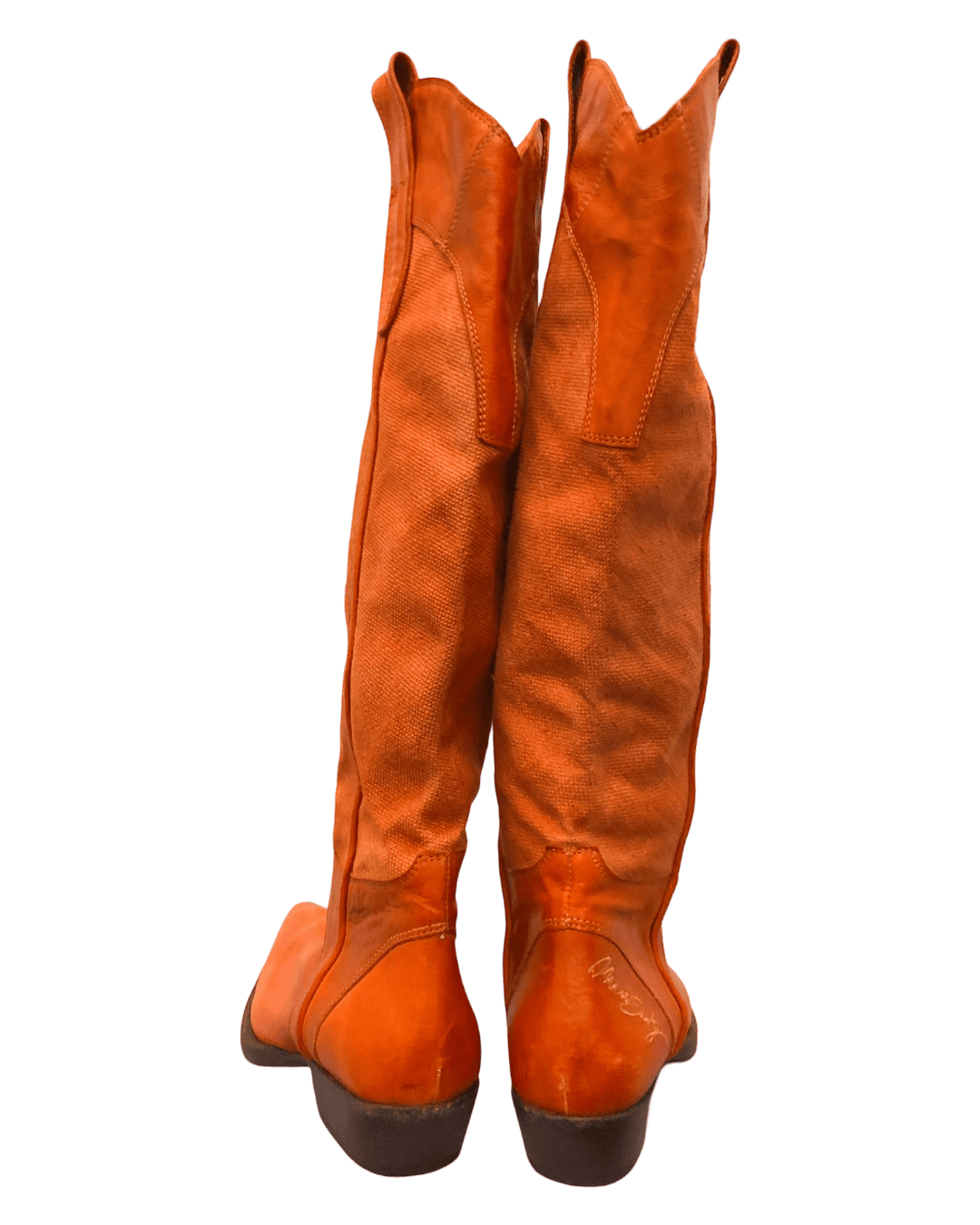 Size 36 | Miss Sixty Leather Y2K High Cowboy Boots