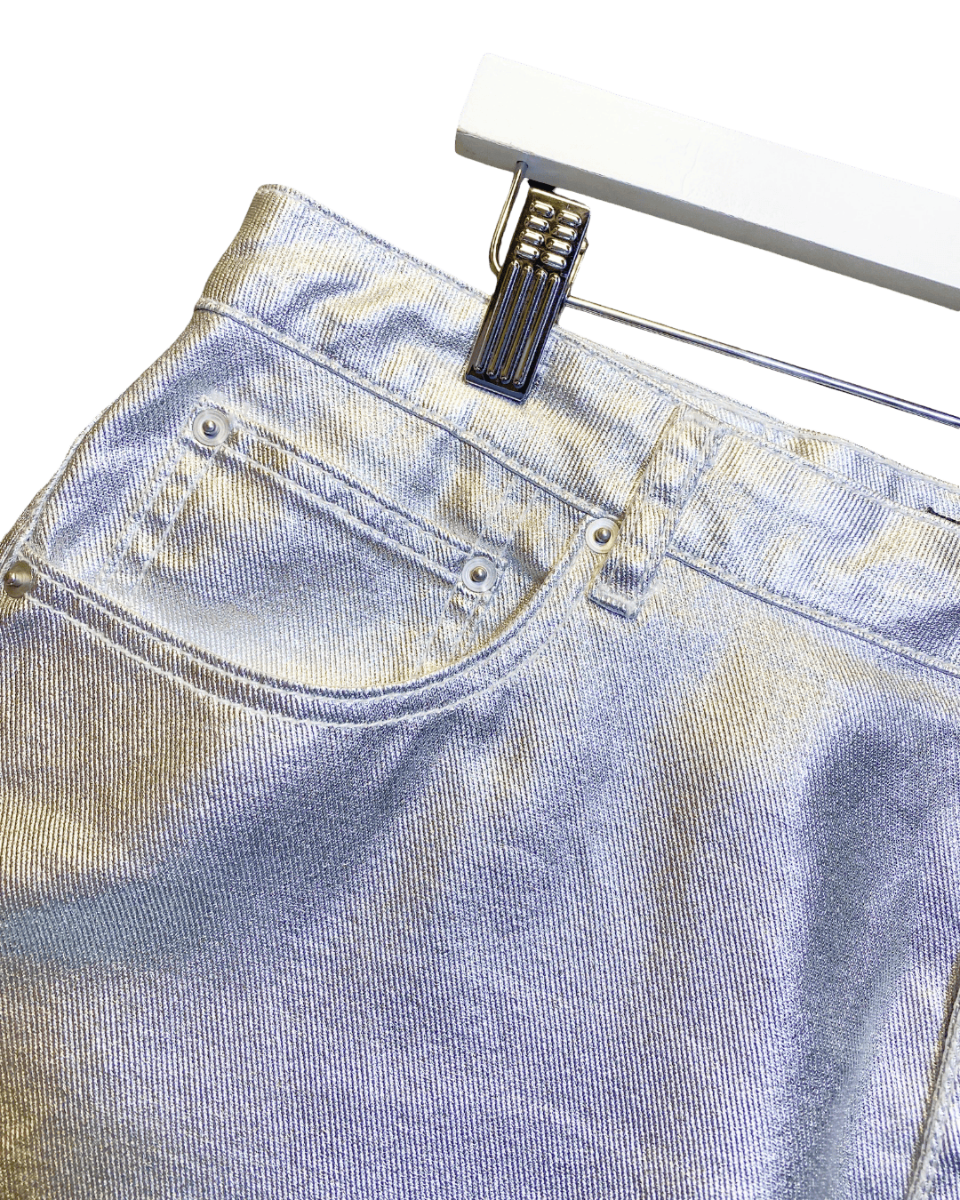 Size XL | Alpha60 Silver Mini Skirt