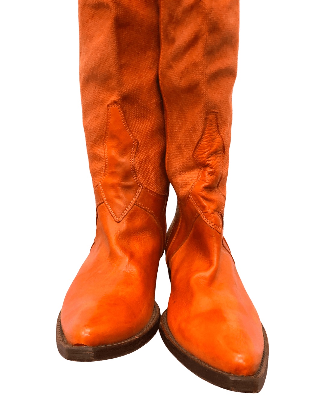 Size 36 | Miss Sixty Leather Y2K High Cowboy Boots