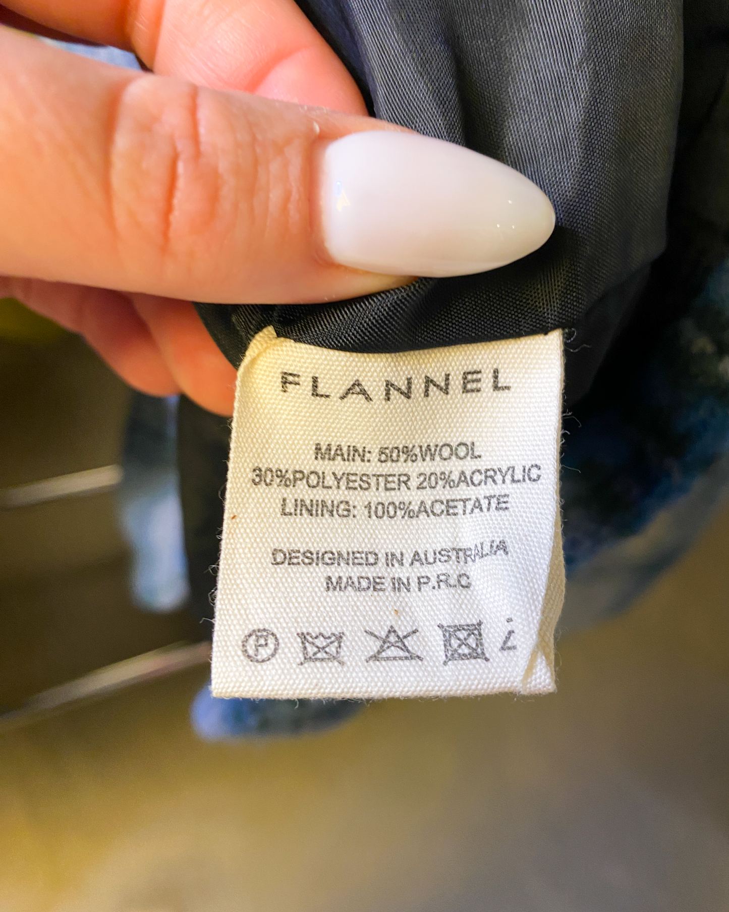Size L | Flannel Wool Check Jacket
