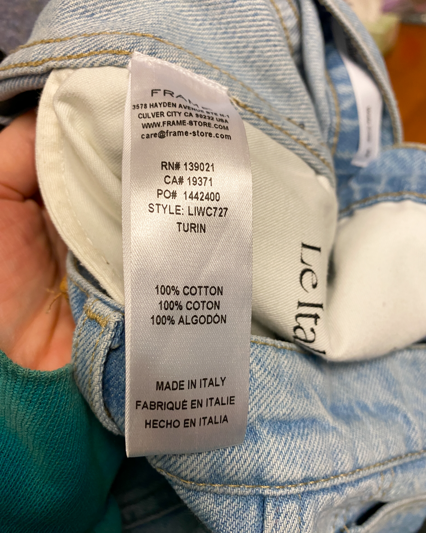 Size 28" | Frame Wide Le Italien Jeans
