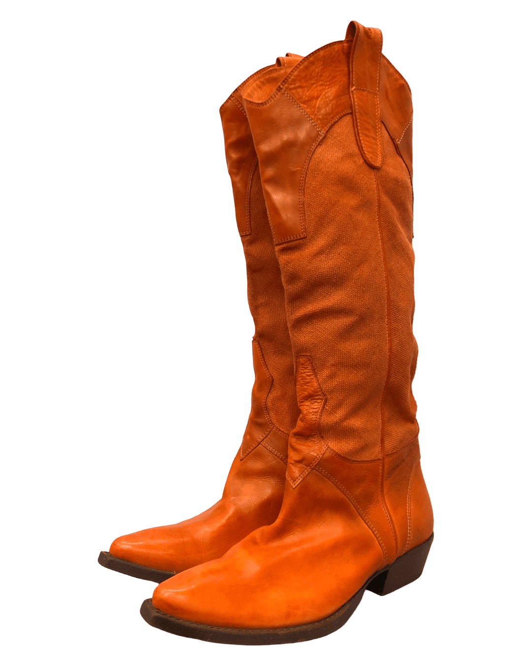Size 36 | Miss Sixty Leather Y2K High Cowboy Boots