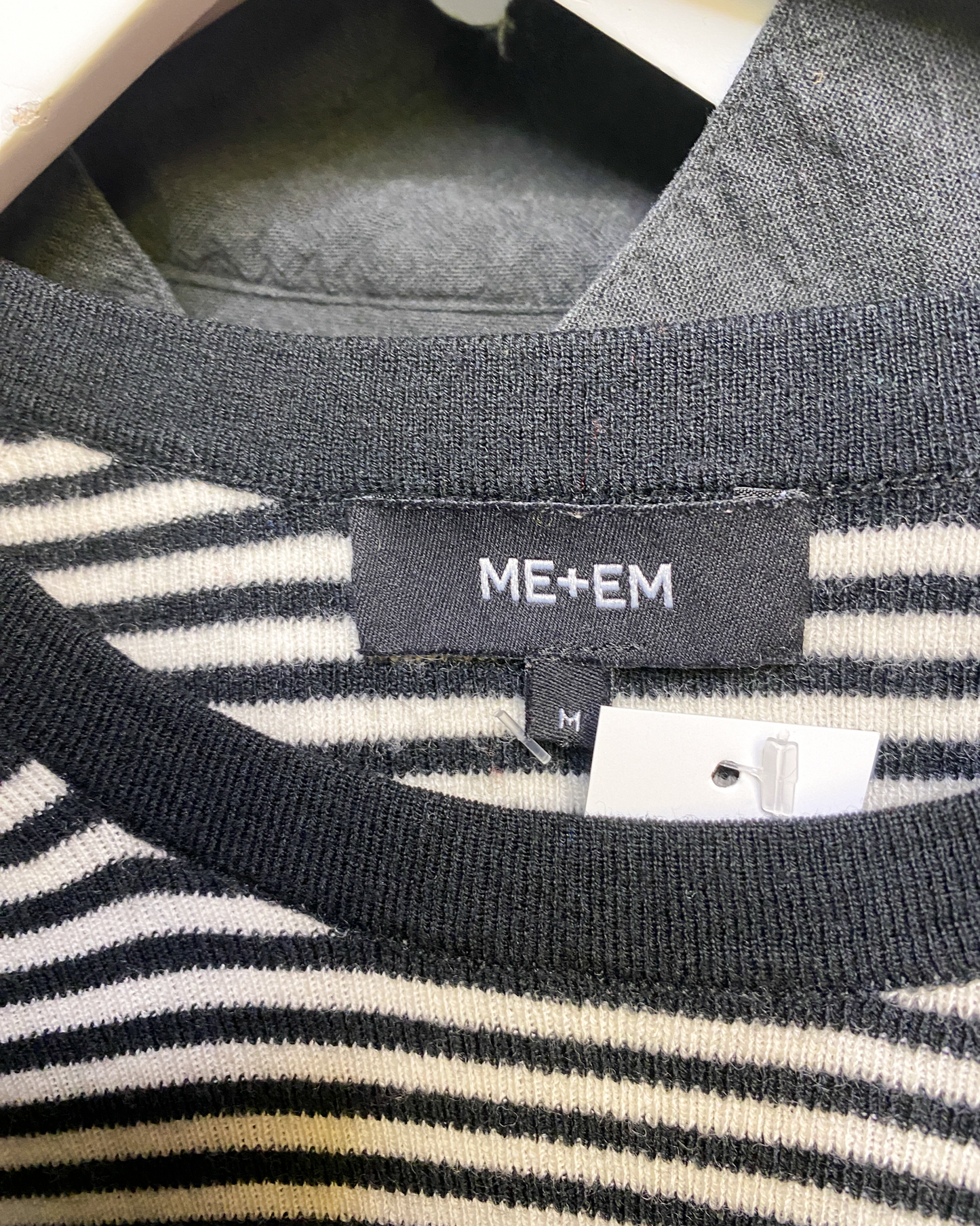 Size M | Me + Em Striped Merino Top