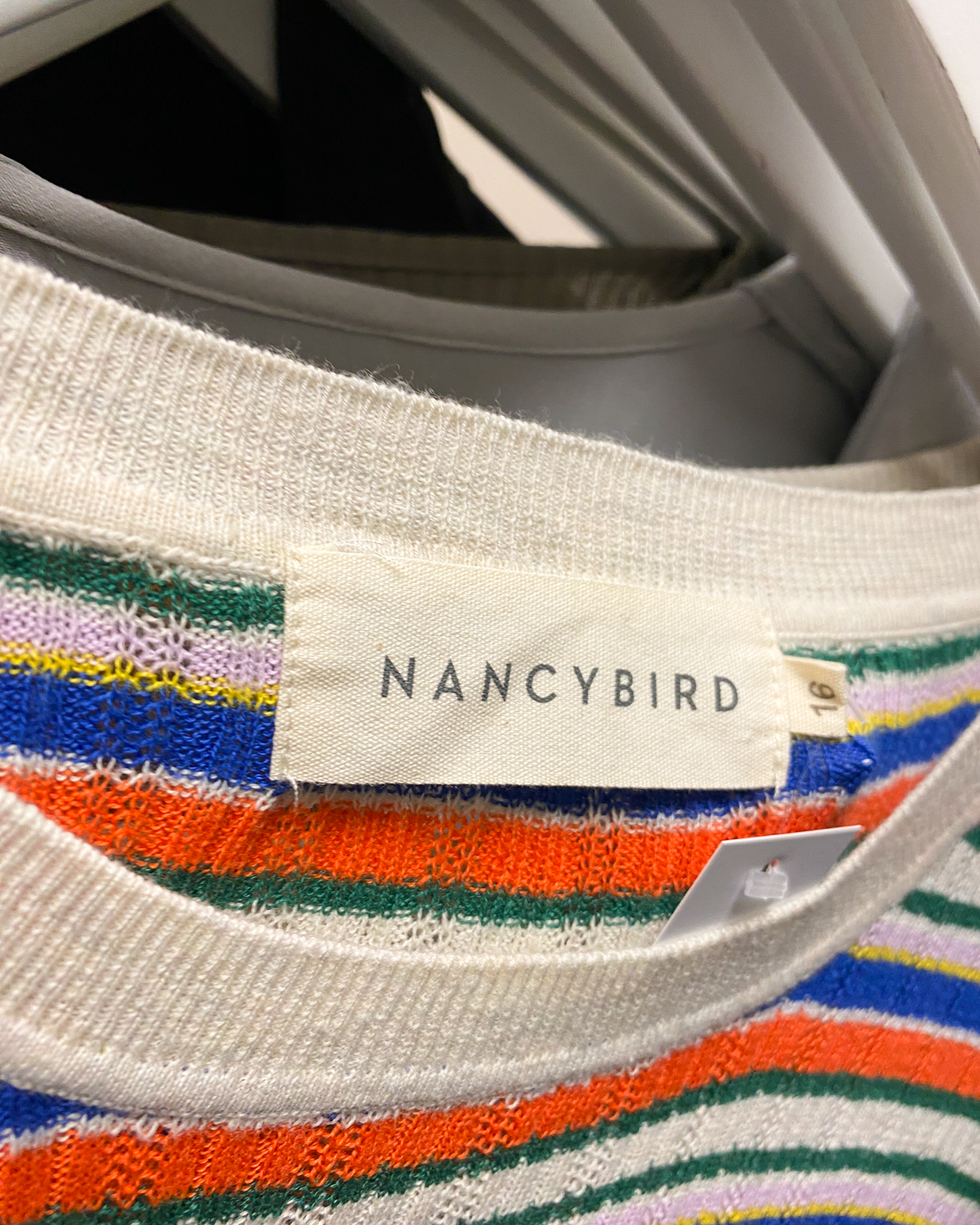 Size 16 | Nancybird Striped Cotton Knit Top