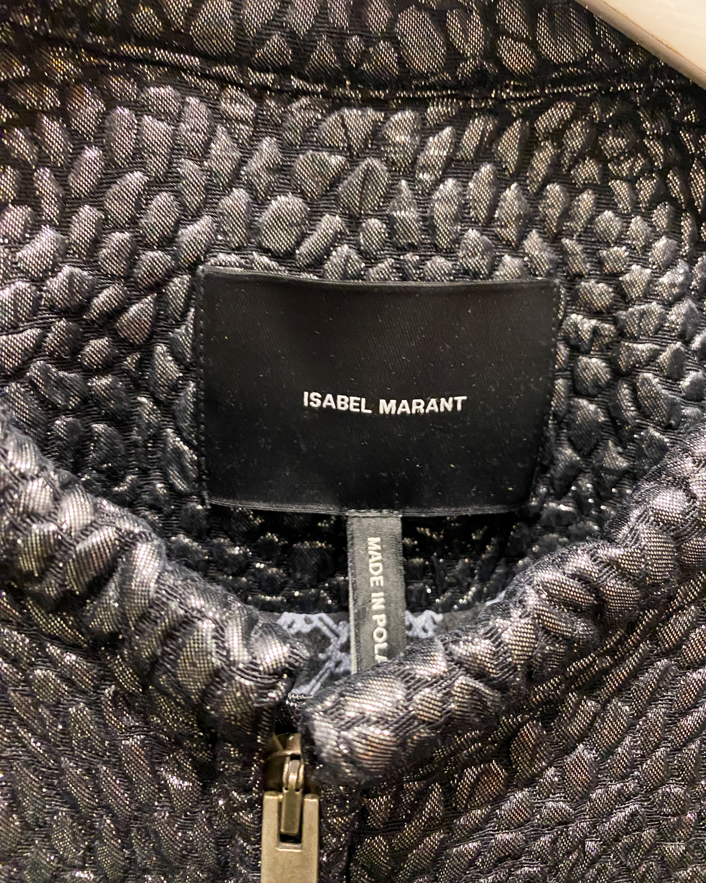 Size 38 (10) | Isabel Marant Metallic Pebbled Jacket