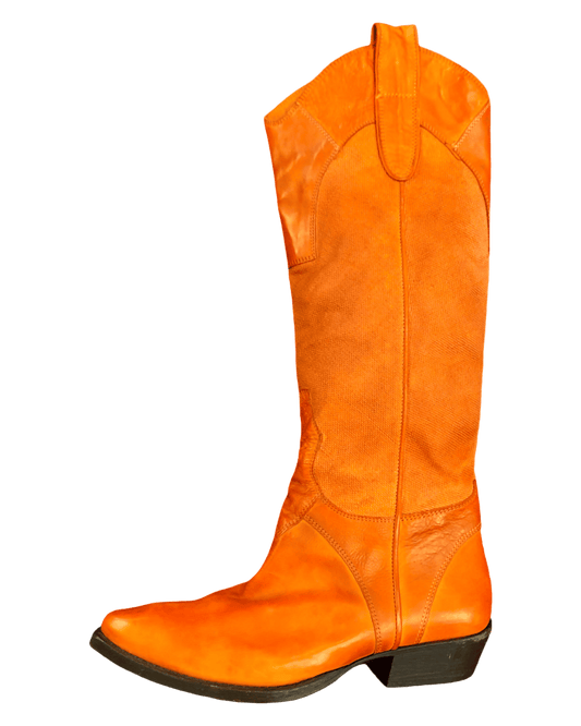 Size 36 | Miss Sixty Leather Y2K High Cowboy Boots