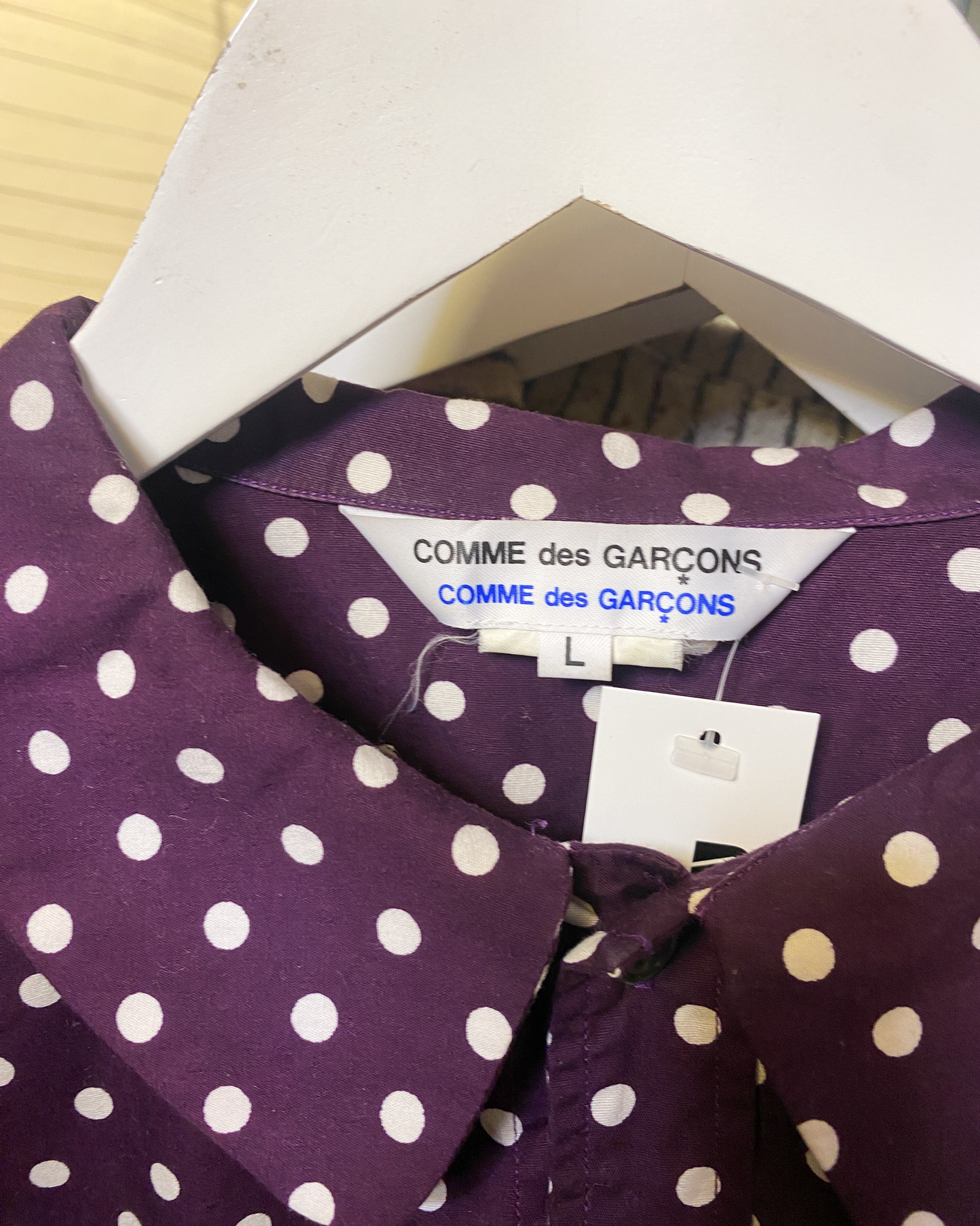 Size L | Comme des Garçons Poka Dot Shirt