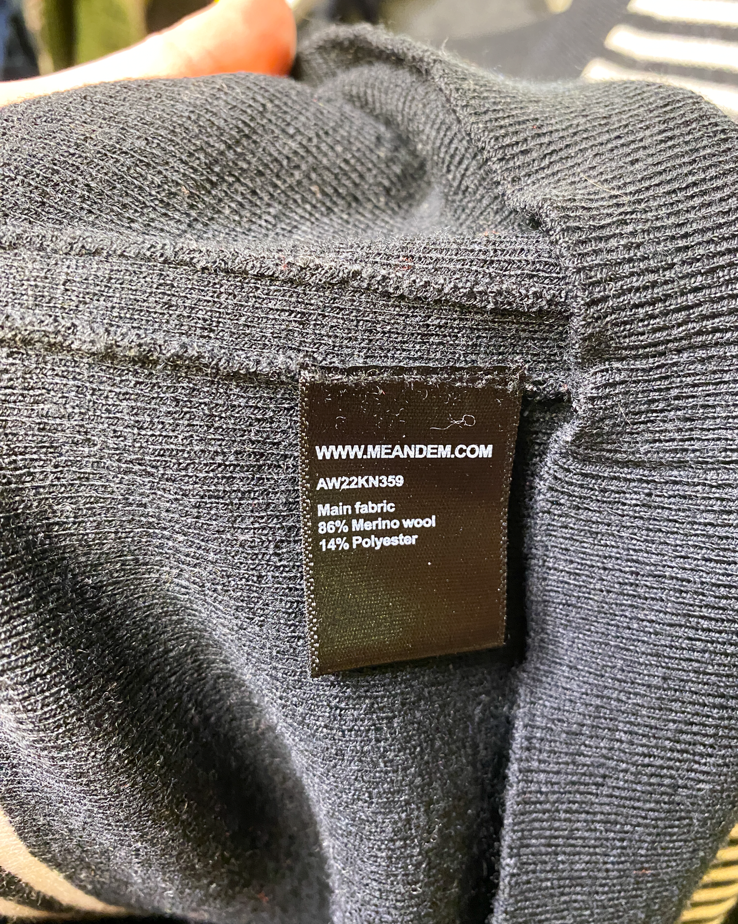 Size M | Me + Em Striped Merino Top