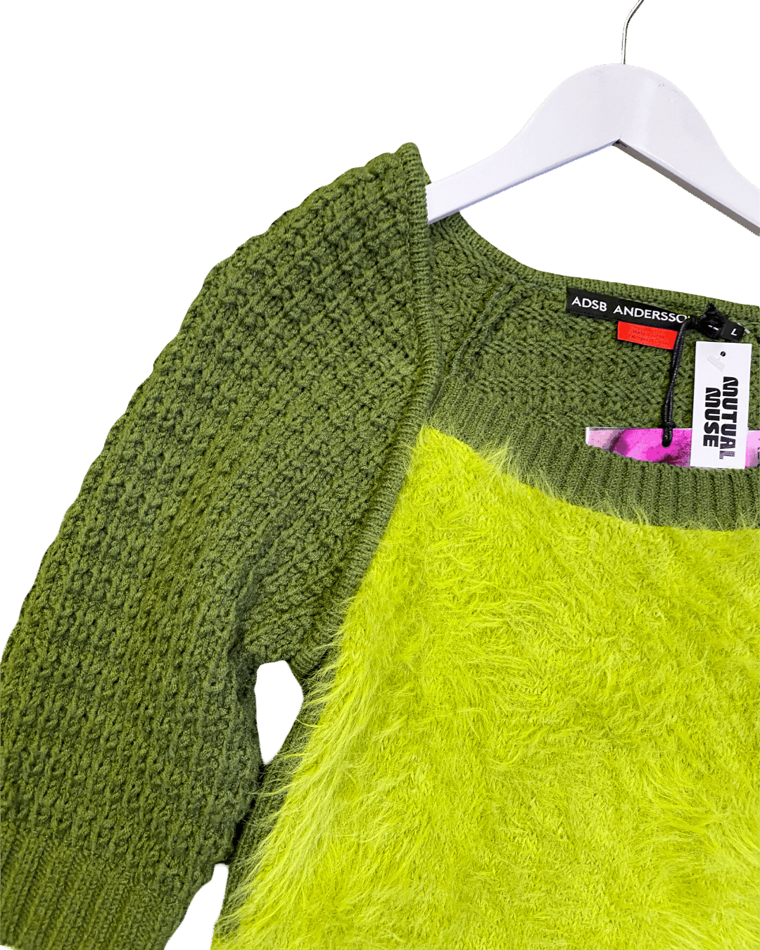 Size L | Andersson Bell Fuzzy Knit Top NWT