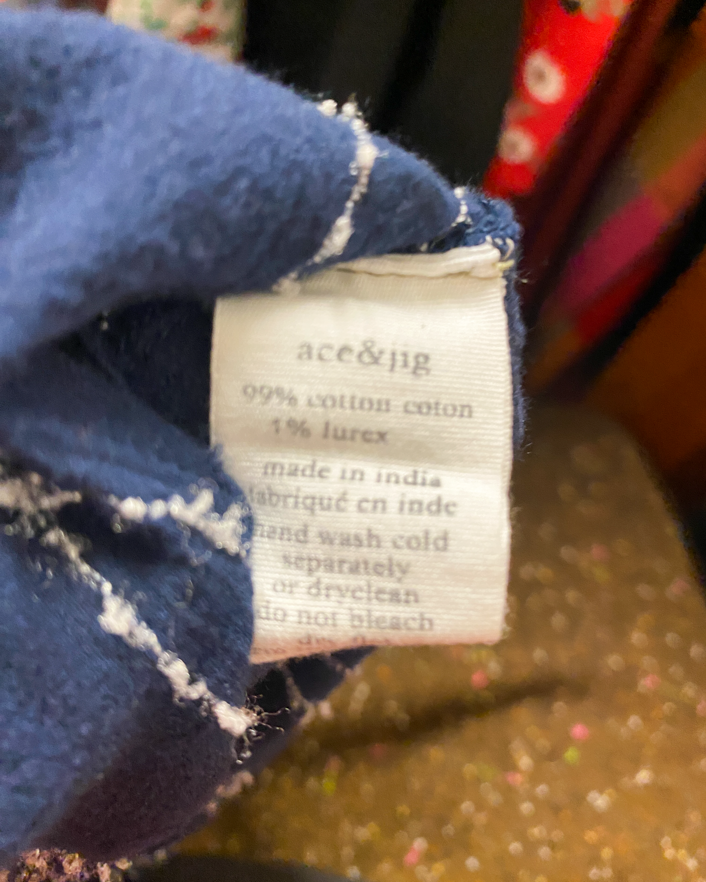 Size L |Ace & Jig Navy Organic Cotton Dress