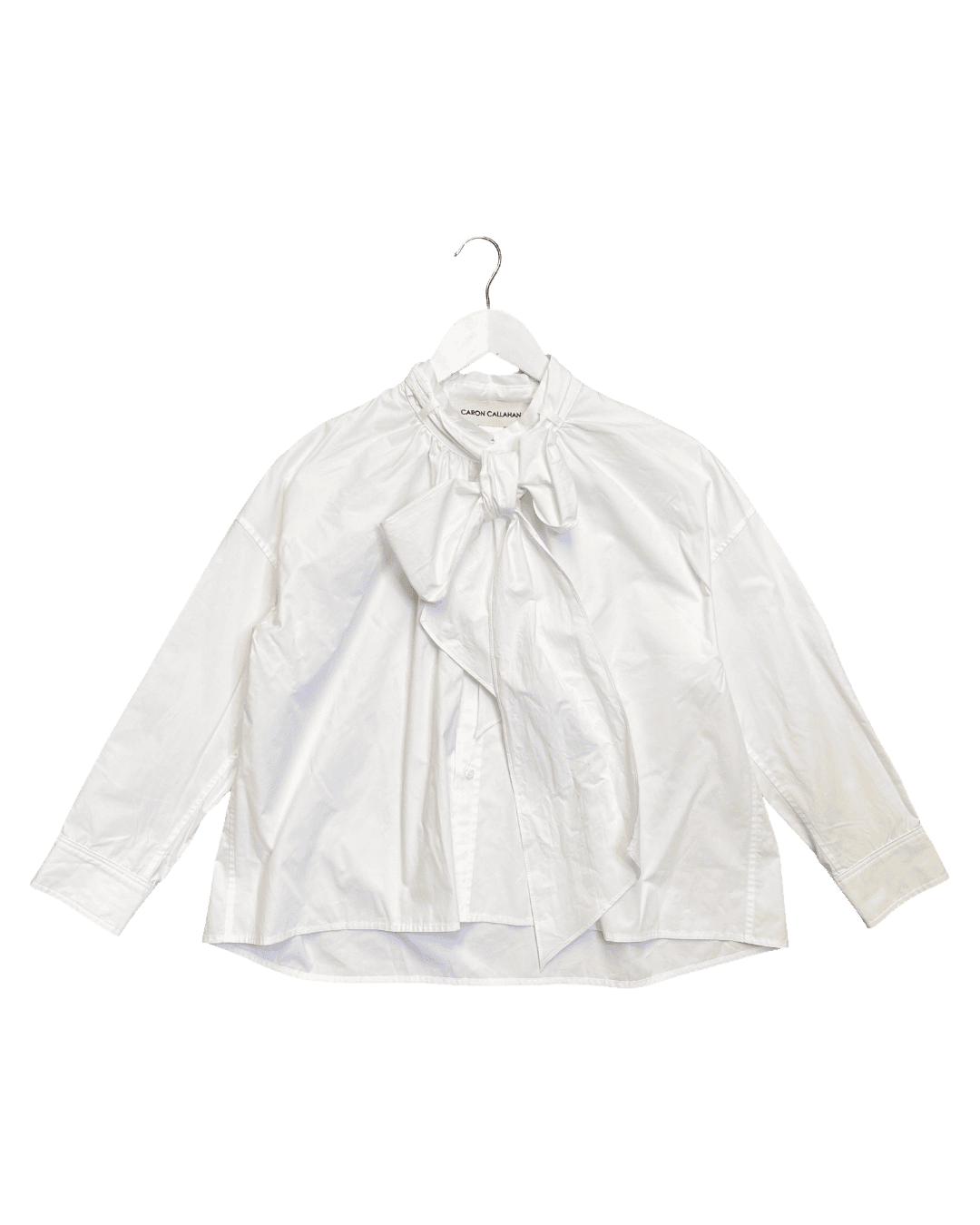 Size M | Caron Callahan Cotton Pussybow Shirt