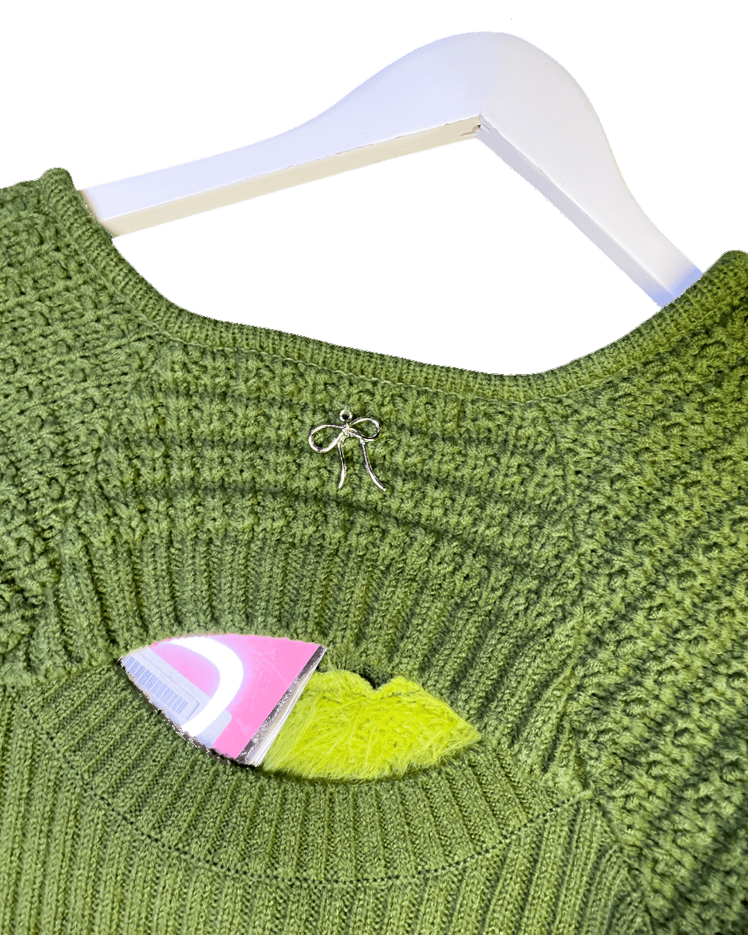 Size L | Andersson Bell Fuzzy Knit Top NWT