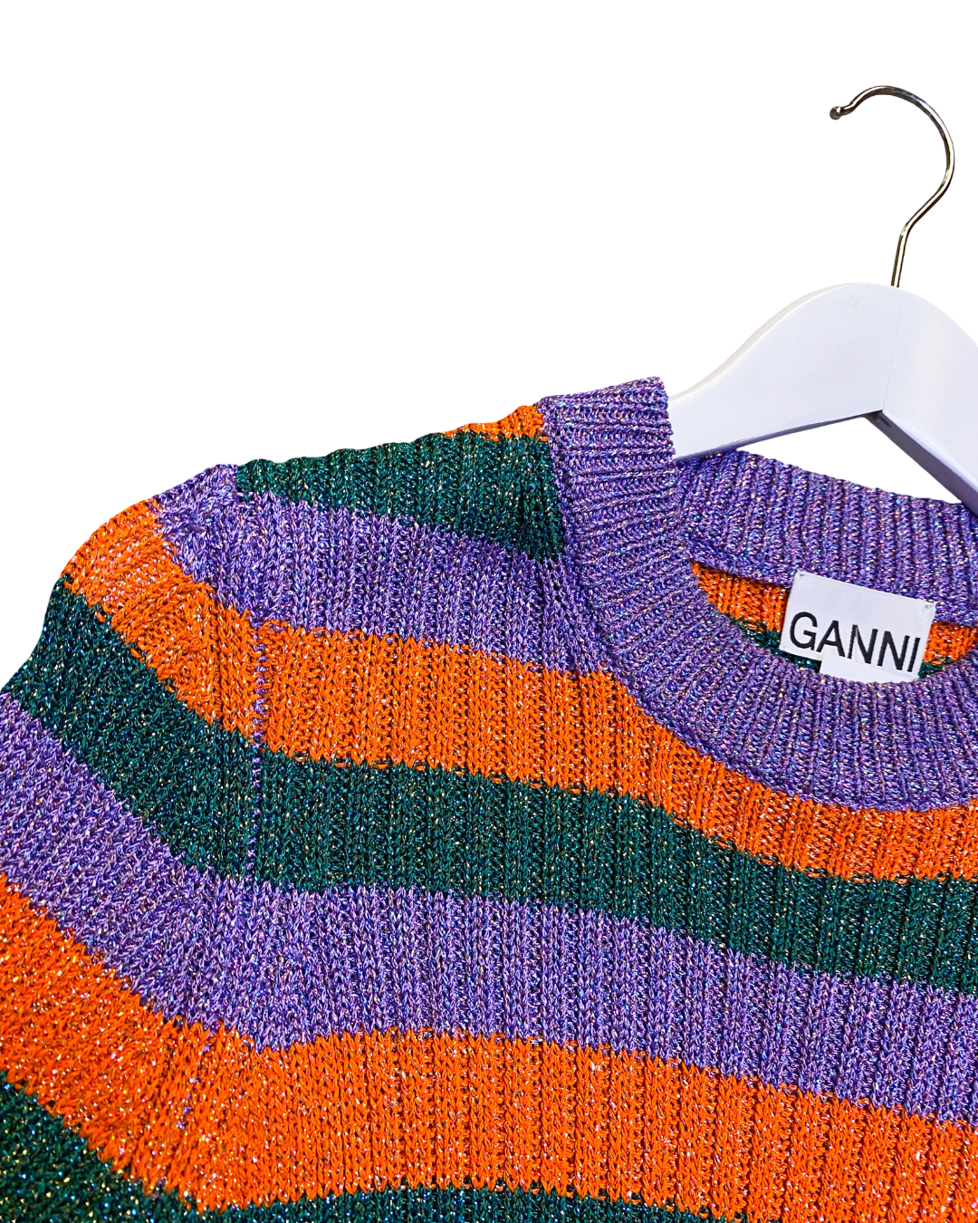 Size S | Ganni Lurex Knit Top
