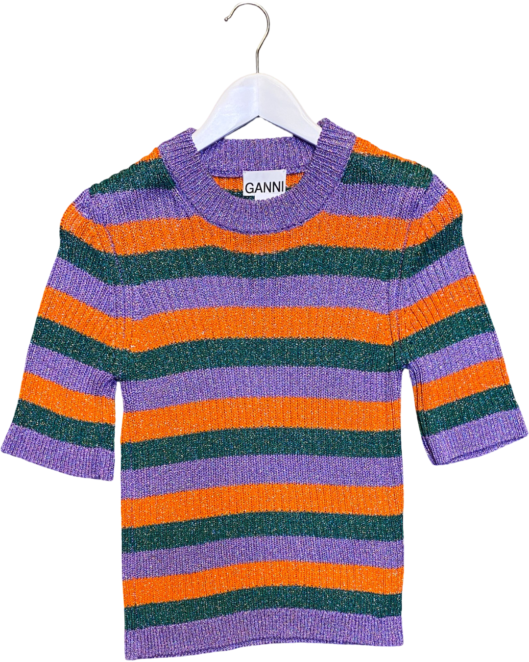 Size S | Ganni Lurex Knit Top