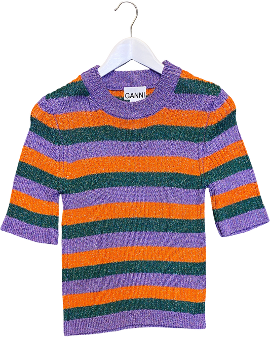 Size S | Ganni Lurex Knit Top