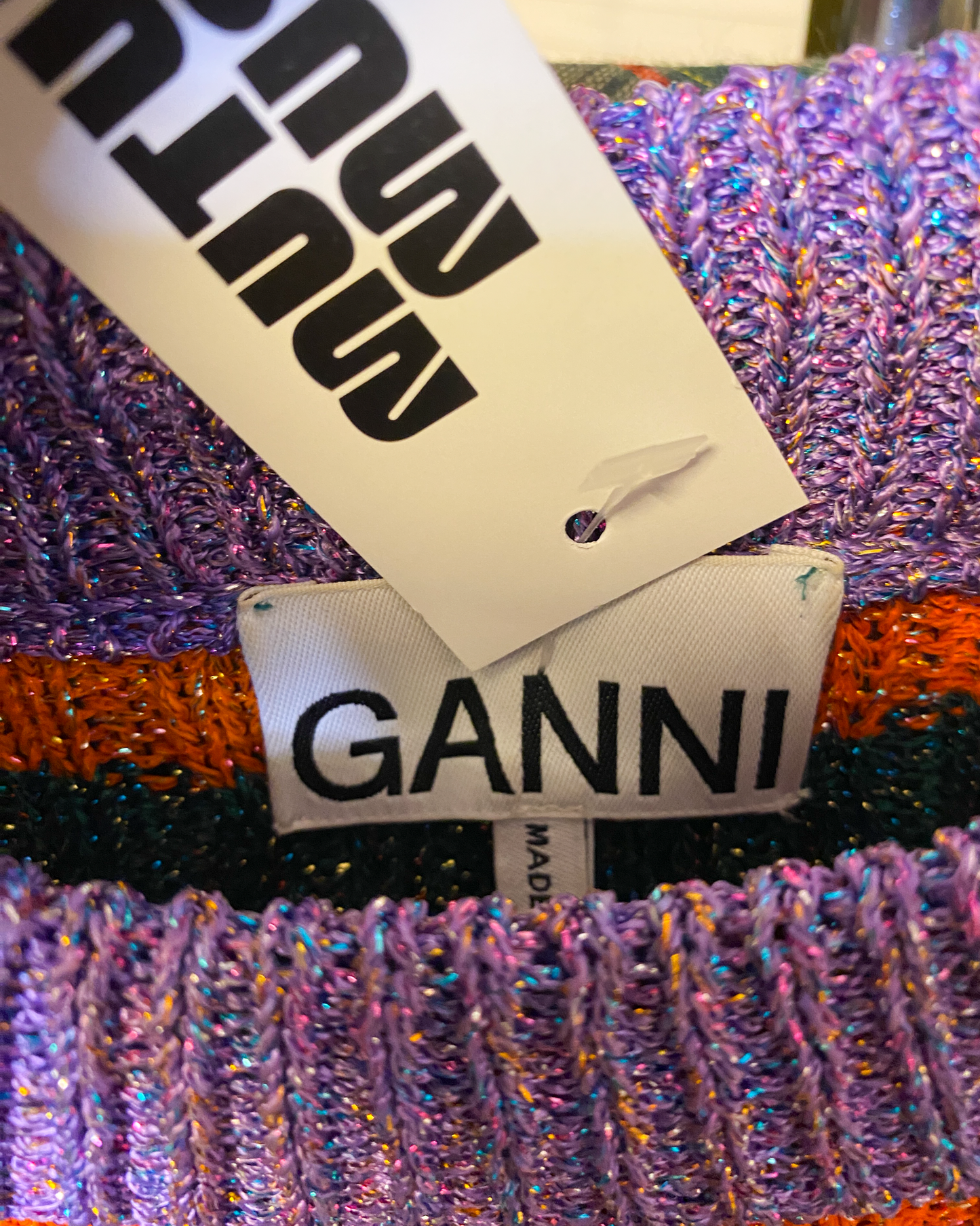 Size S | Ganni Lurex Knit Top