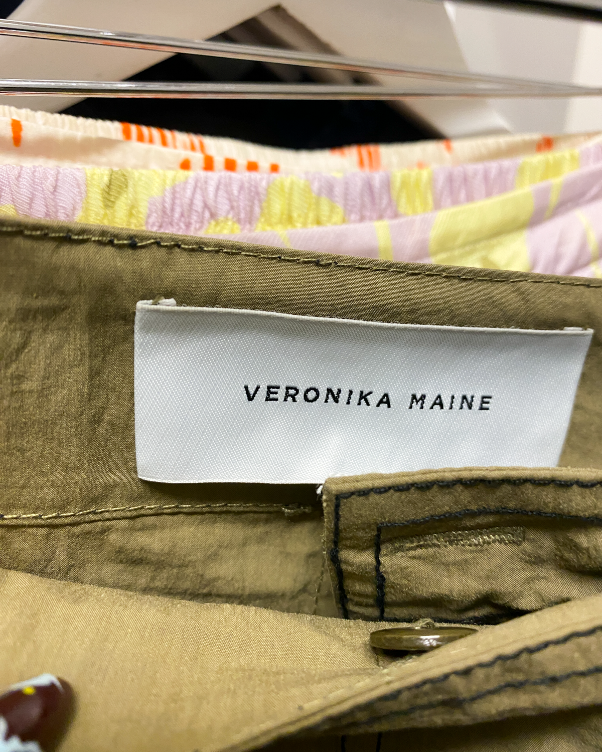 Size 14 | Veronika Maine Contrast Stitch Midi Skirt