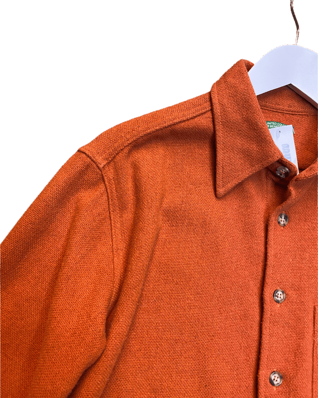 Size S | United Colors of Benetton Wool Blend Vintage Shirt