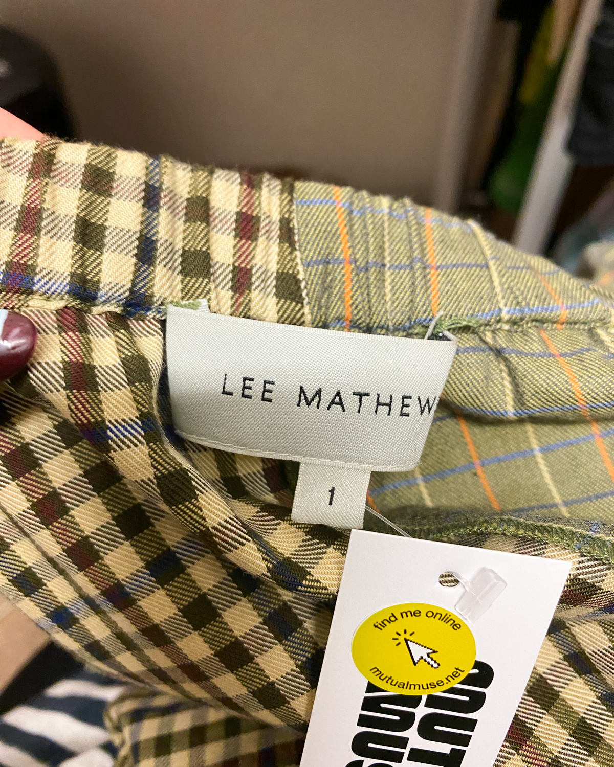 Size 1 (S) | Lee Mathews Patchwork Plaid Skirt