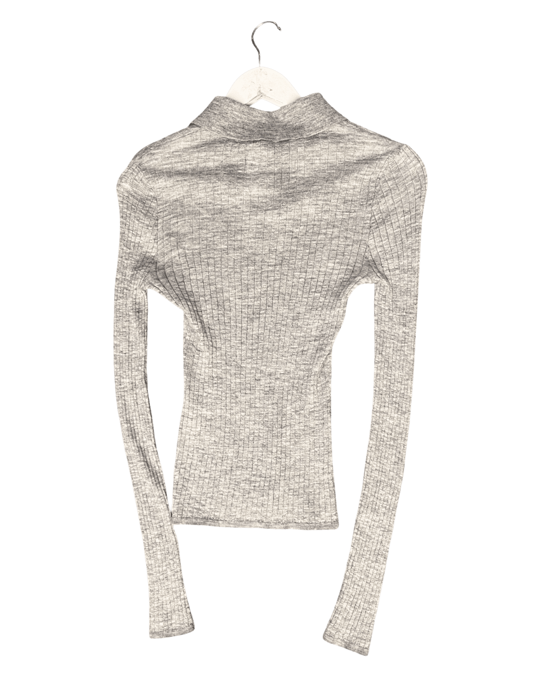 Size S | Lee Mathews Ribbed Wool Polo Top