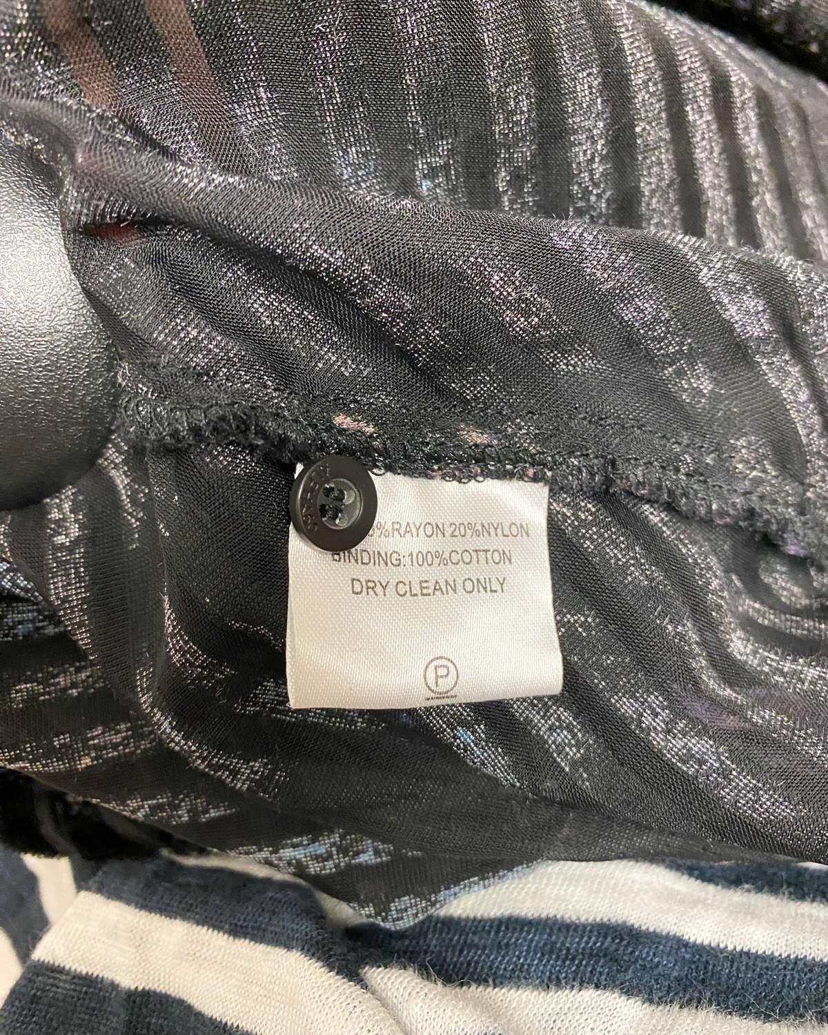 Size L | Alpha60 Velvet Stripe Bias Dress