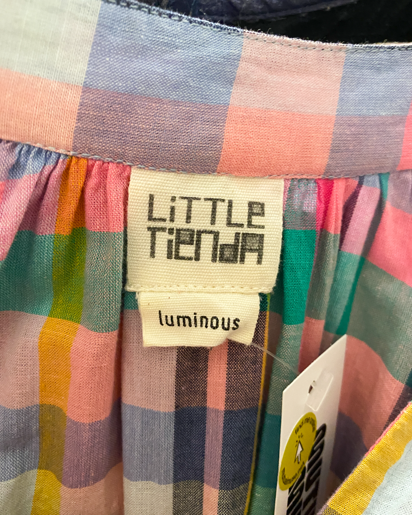 Size L | Little Tienda Flowy Check Cotton Dress