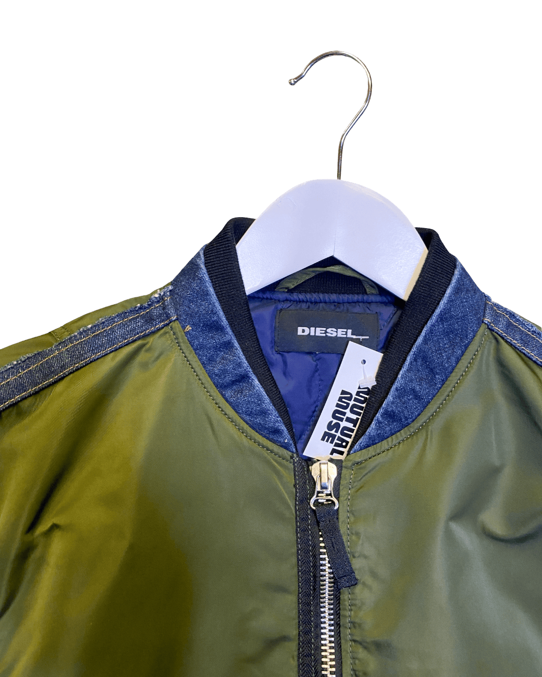 Size L | Diesel Nylon Satin Bomber Jacket