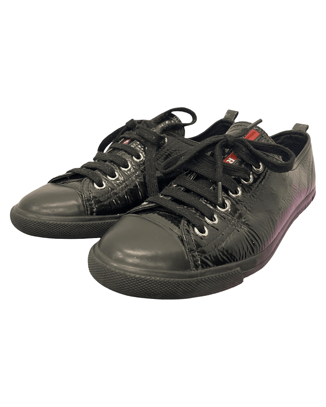 Size 38.5 | Prada Patent Sneakers