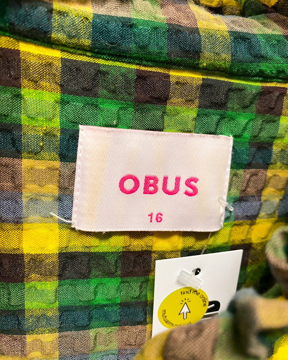 Size XXL | Obus Seersucker Check Shirt