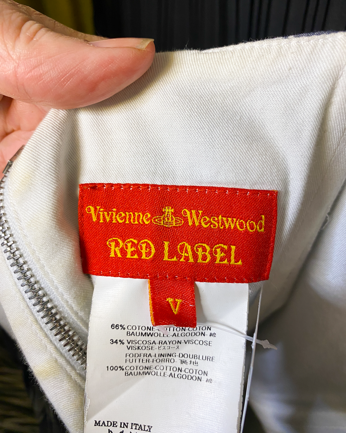 Size L | Vivienne Westwood Red Label Plaid Peasant Top