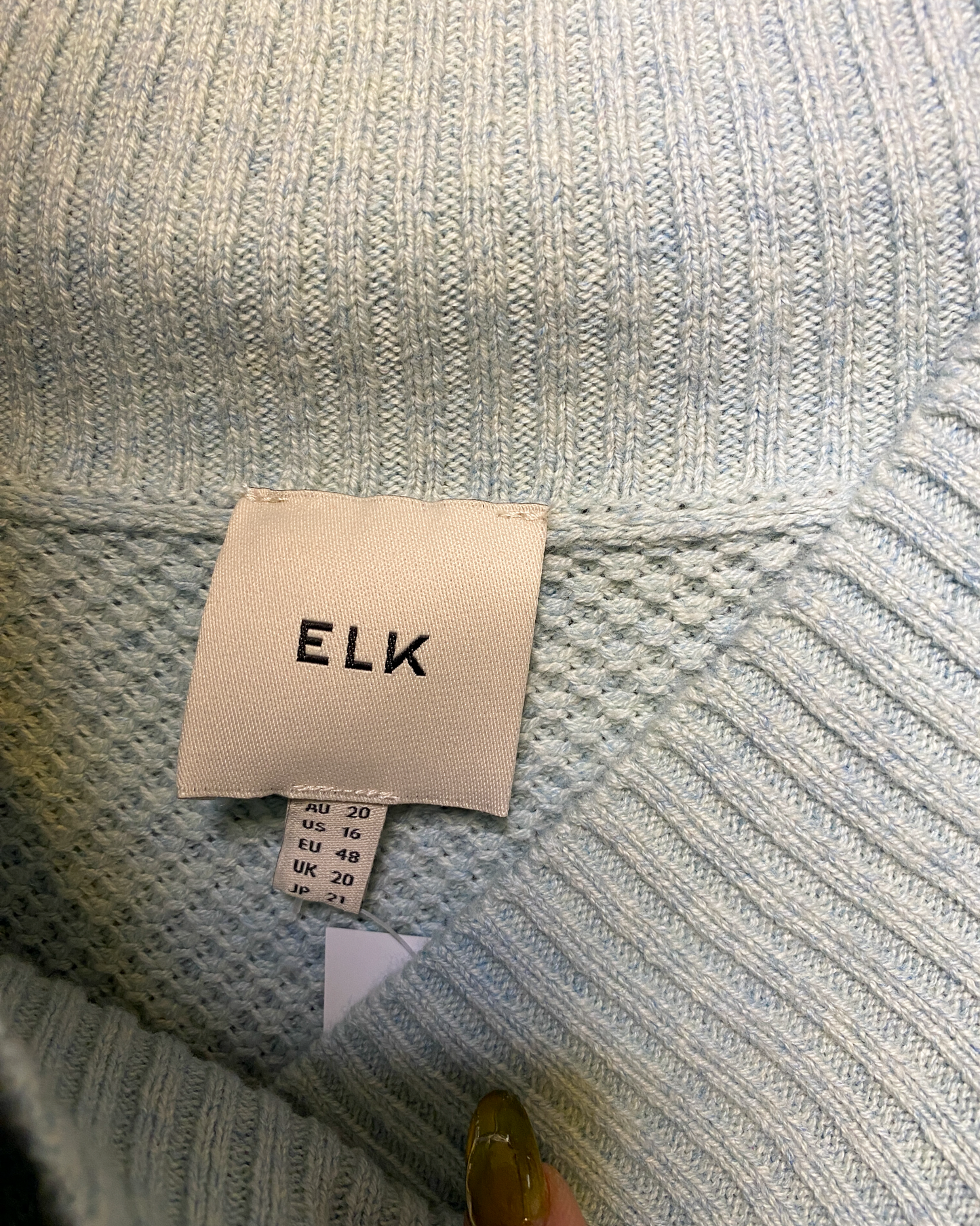 Size 20 | Elk Cotton/Wool Waffle Knit Jumper